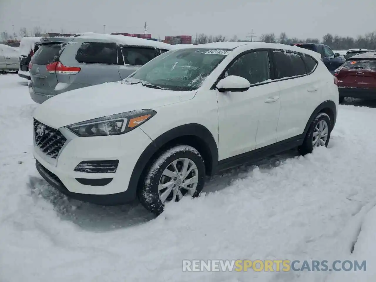 1 Photograph of a damaged car KM8J23A49MU330358 HYUNDAI TUCSON 2021