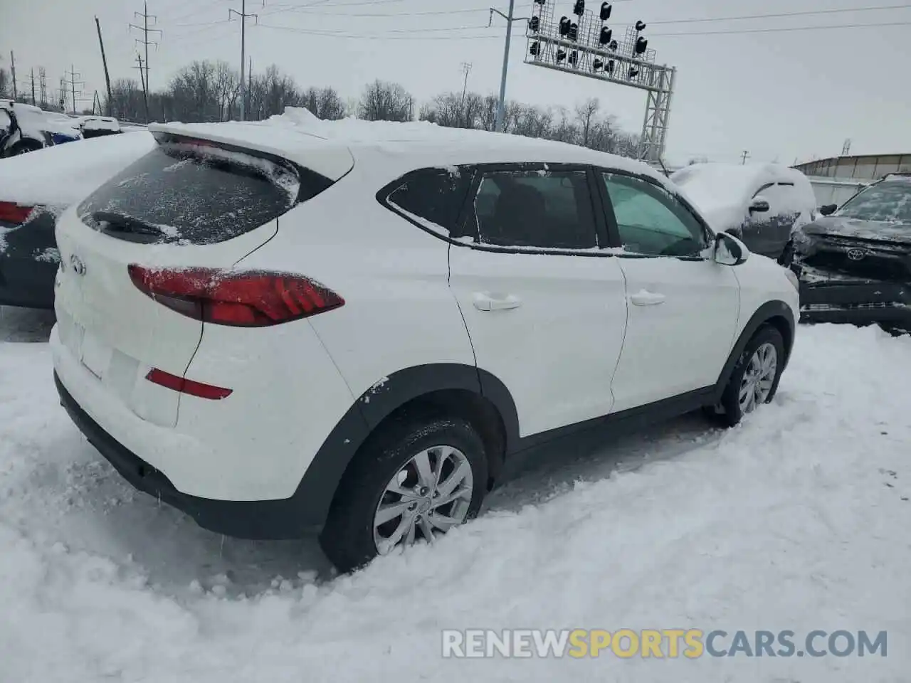 3 Photograph of a damaged car KM8J23A49MU330358 HYUNDAI TUCSON 2021