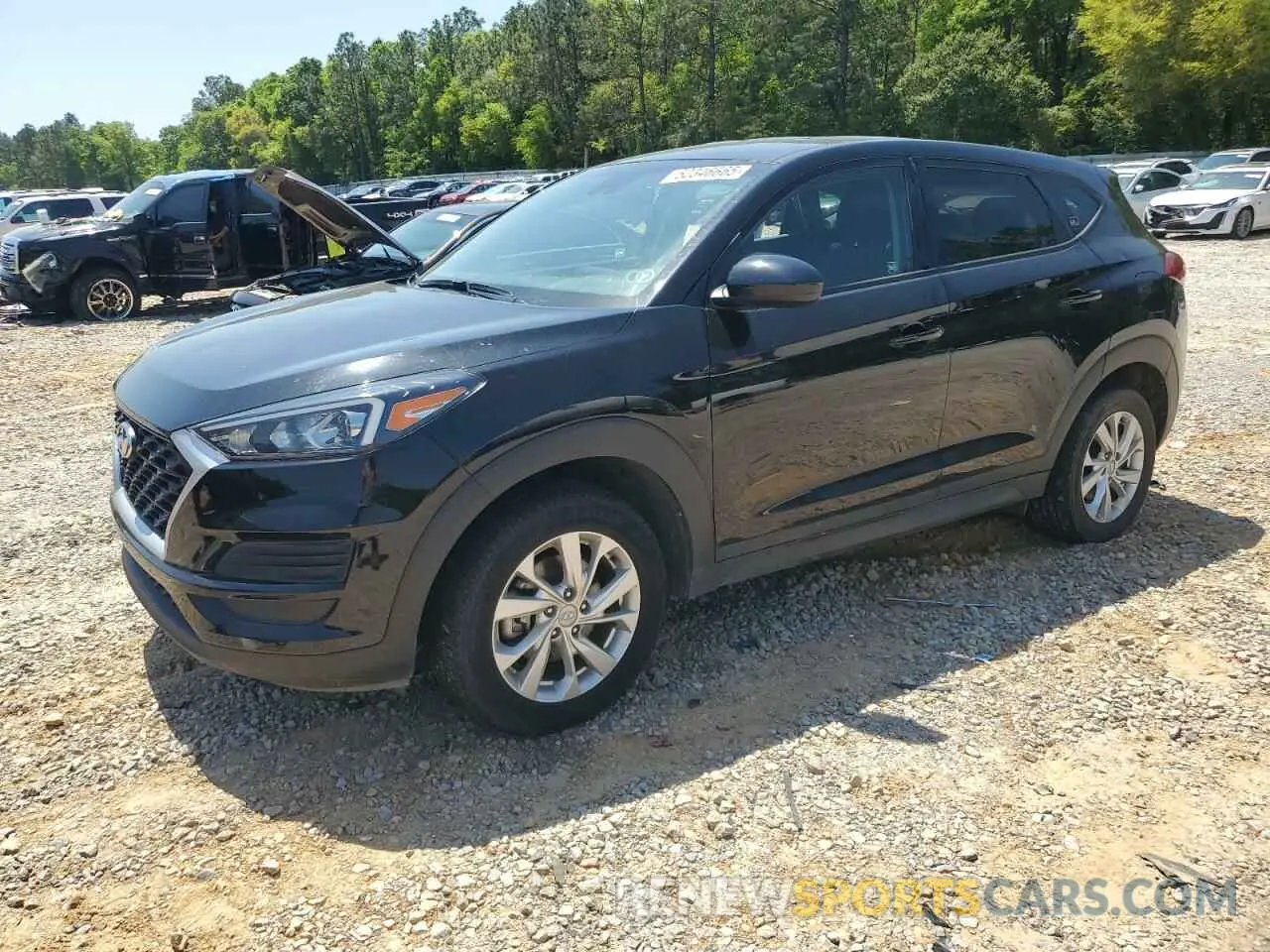 1 Photograph of a damaged car KM8J23A49MU360430 HYUNDAI TUCSON 2021