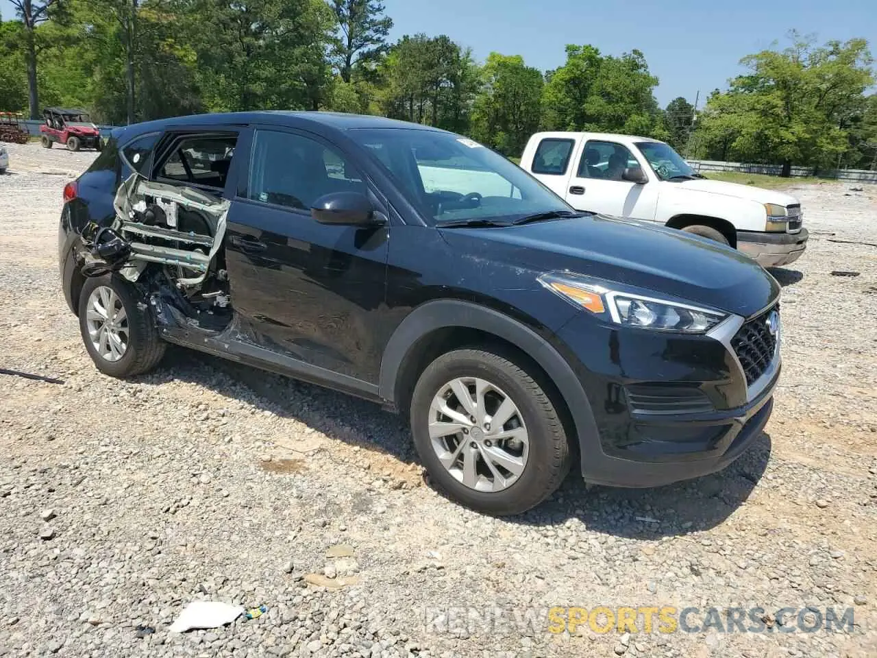 4 Photograph of a damaged car KM8J23A49MU360430 HYUNDAI TUCSON 2021