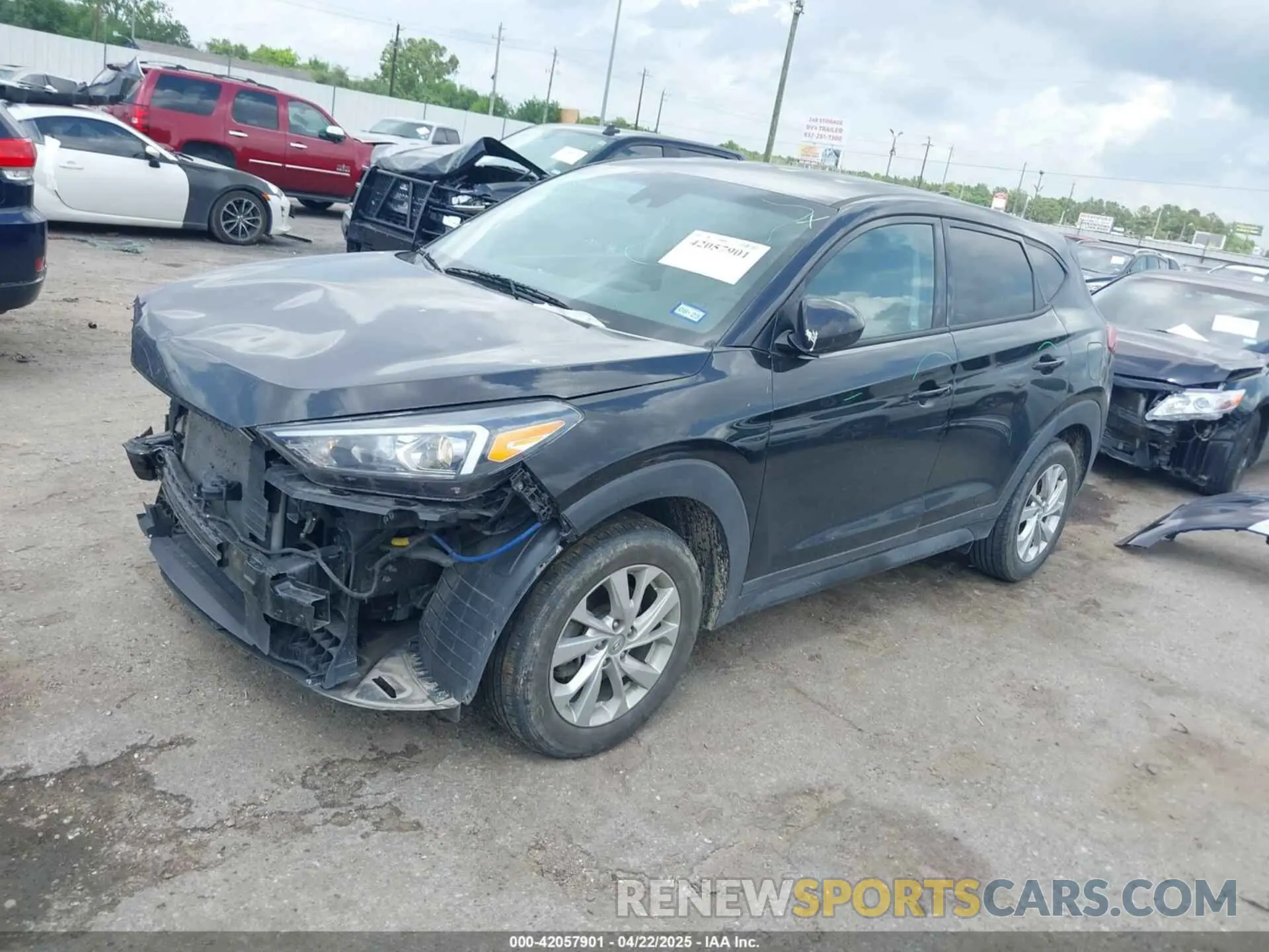 2 Photograph of a damaged car KM8J23A49MU404586 HYUNDAI TUCSON 2021
