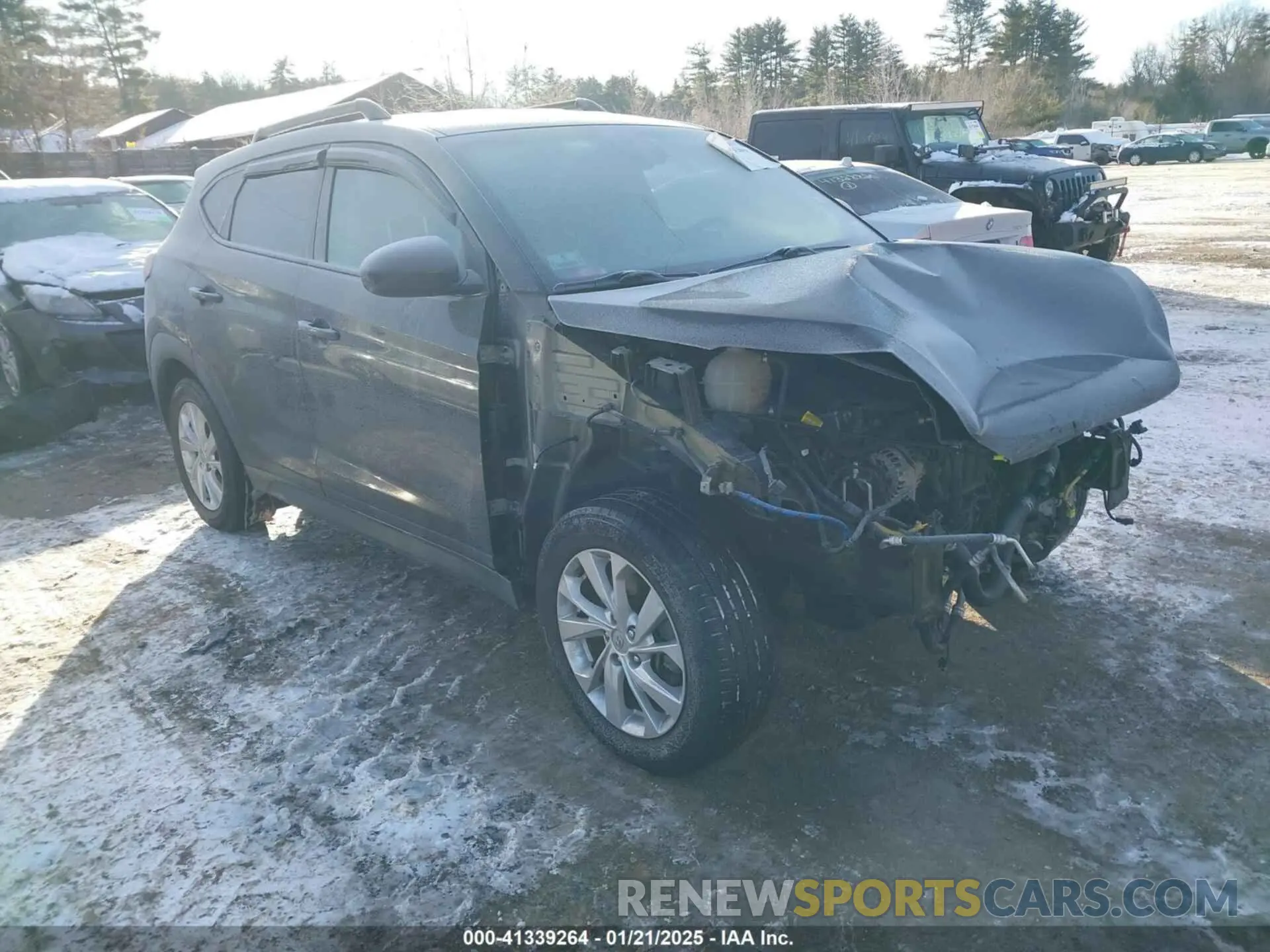 1 Photograph of a damaged car KM8J2CA42MU368157 HYUNDAI TUCSON 2021