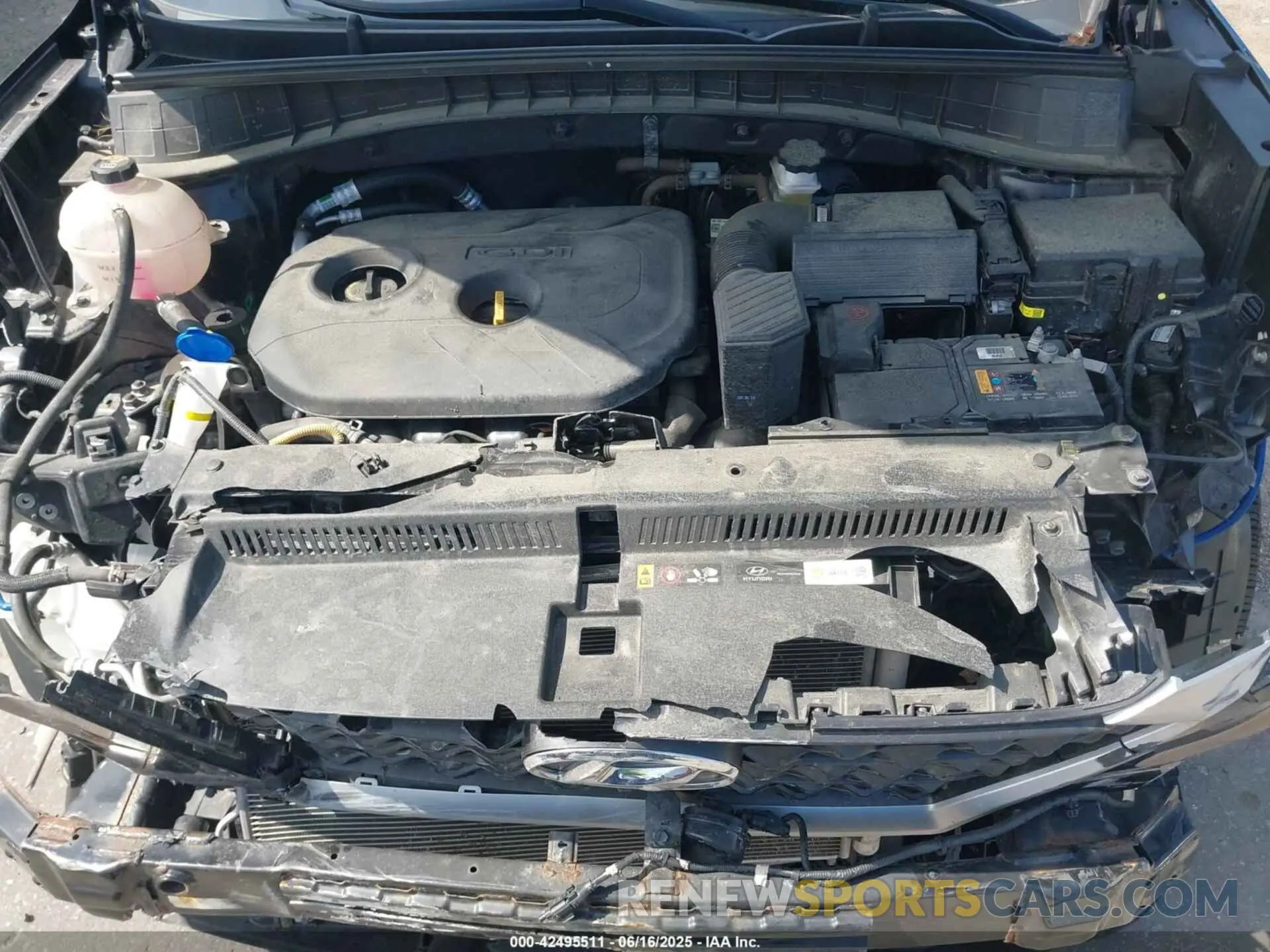 10 Photograph of a damaged car KM8J2CA43MU383007 HYUNDAI TUCSON 2021