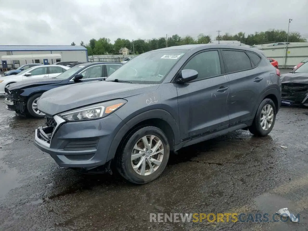 1 Photograph of a damaged car KM8J2CA44MU372937 HYUNDAI TUCSON 2021