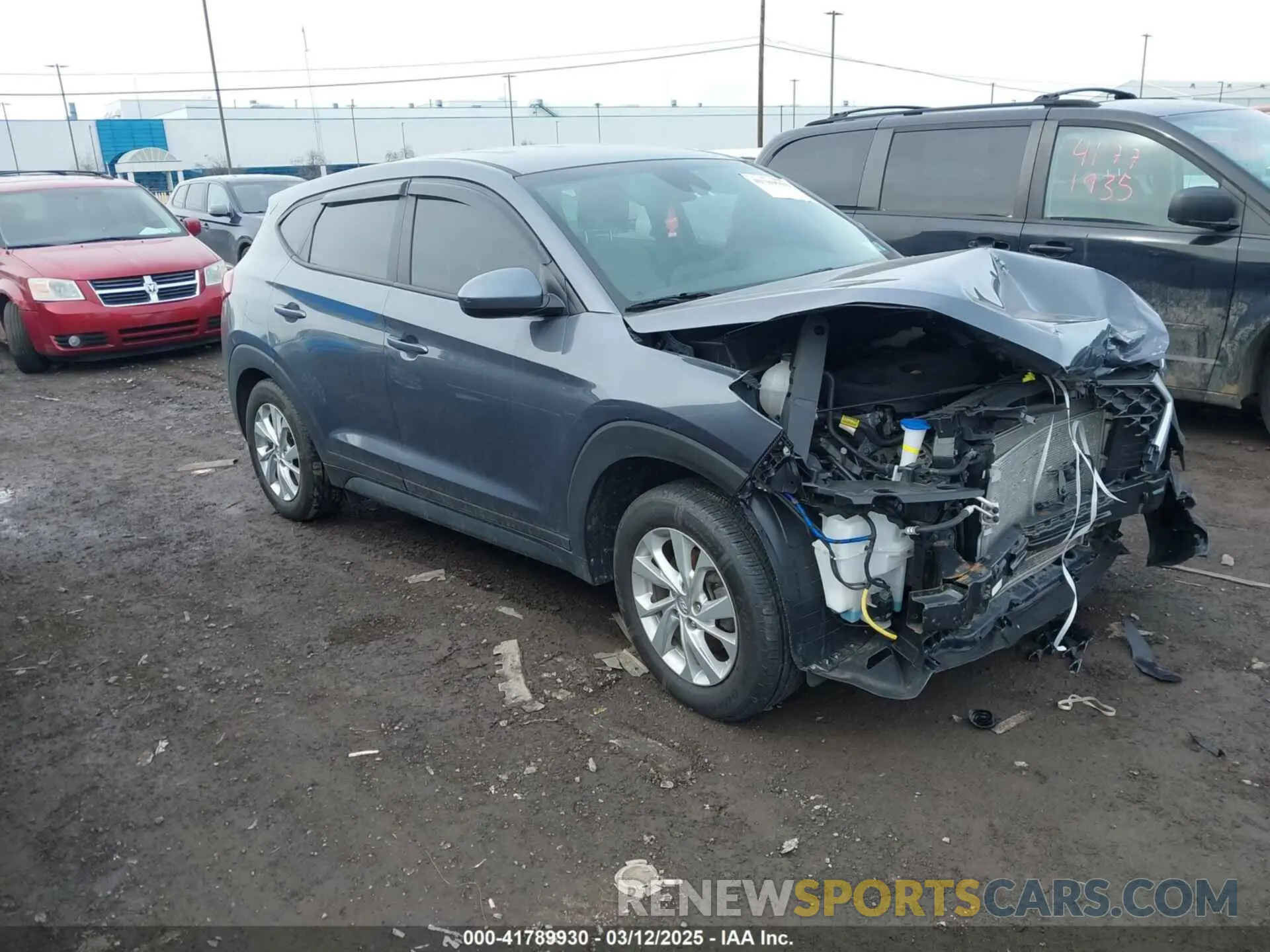 1 Photograph of a damaged car KM8J2CA45MU373000 HYUNDAI TUCSON 2021