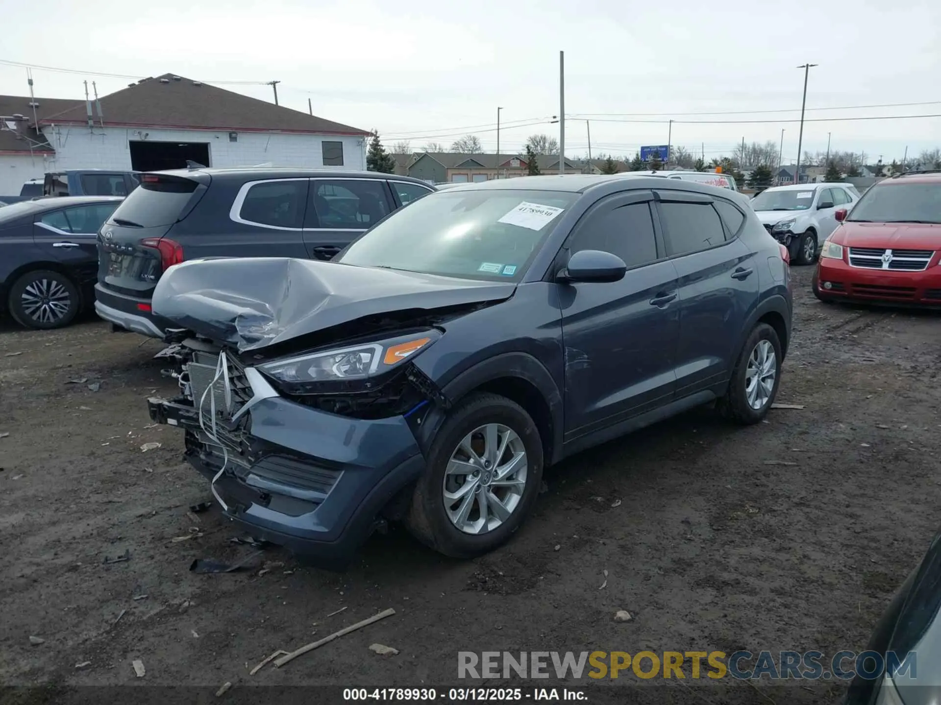 2 Photograph of a damaged car KM8J2CA45MU373000 HYUNDAI TUCSON 2021