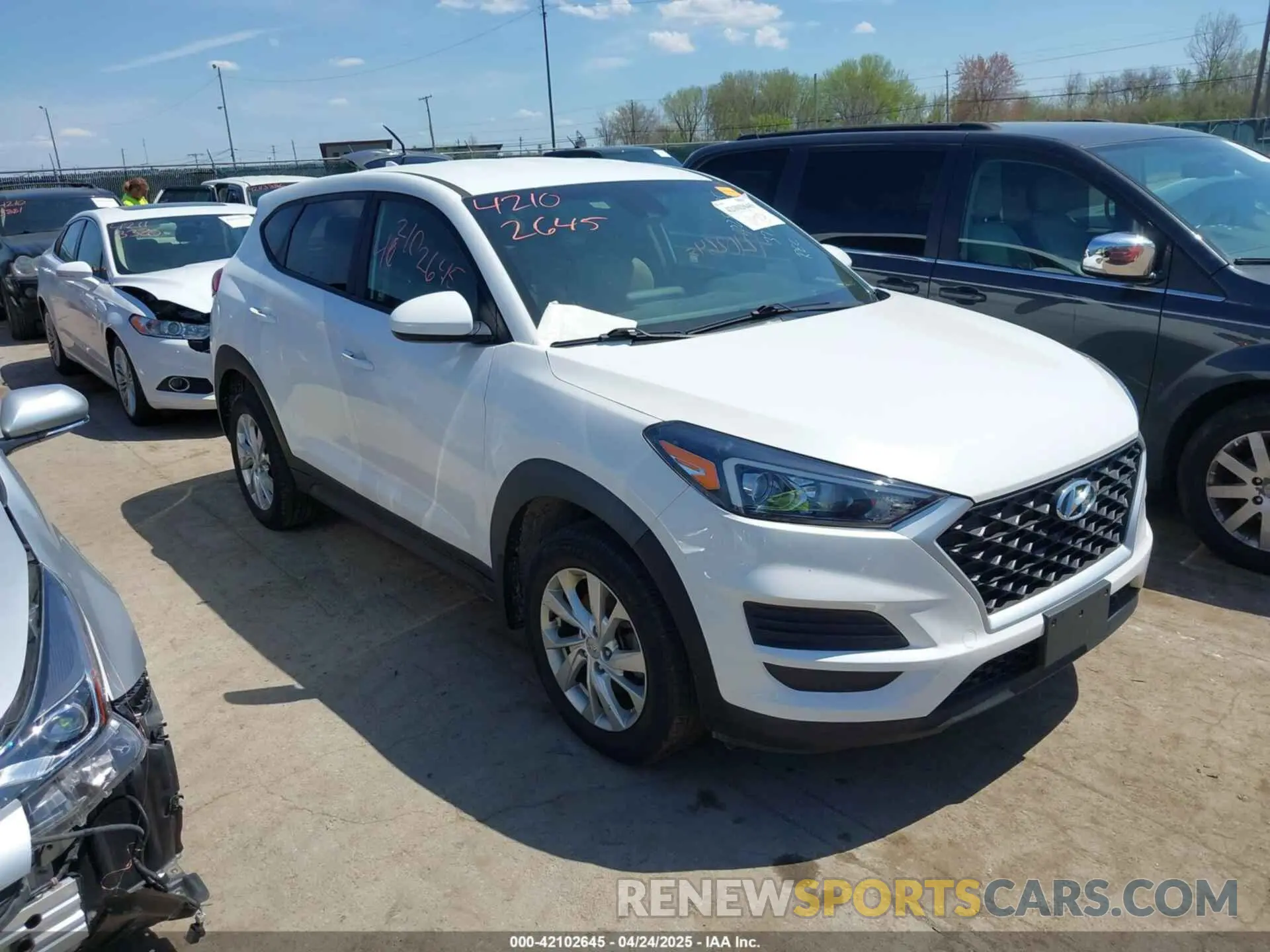 1 Photograph of a damaged car KM8J2CA46MU373510 HYUNDAI TUCSON 2021