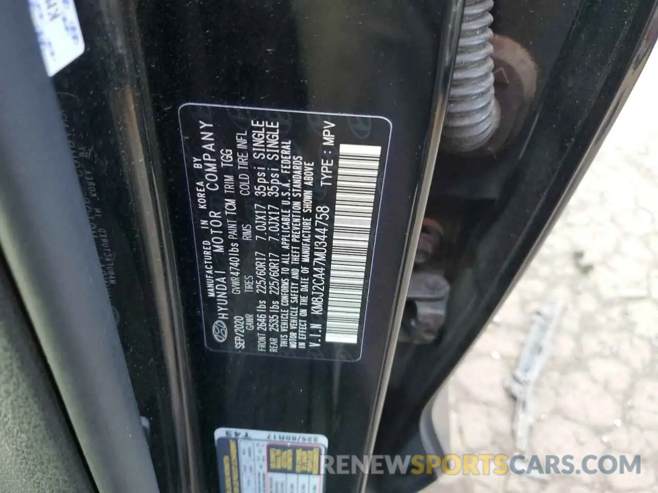 13 Photograph of a damaged car KM8J2CA47MU344758 HYUNDAI TUCSON 2021