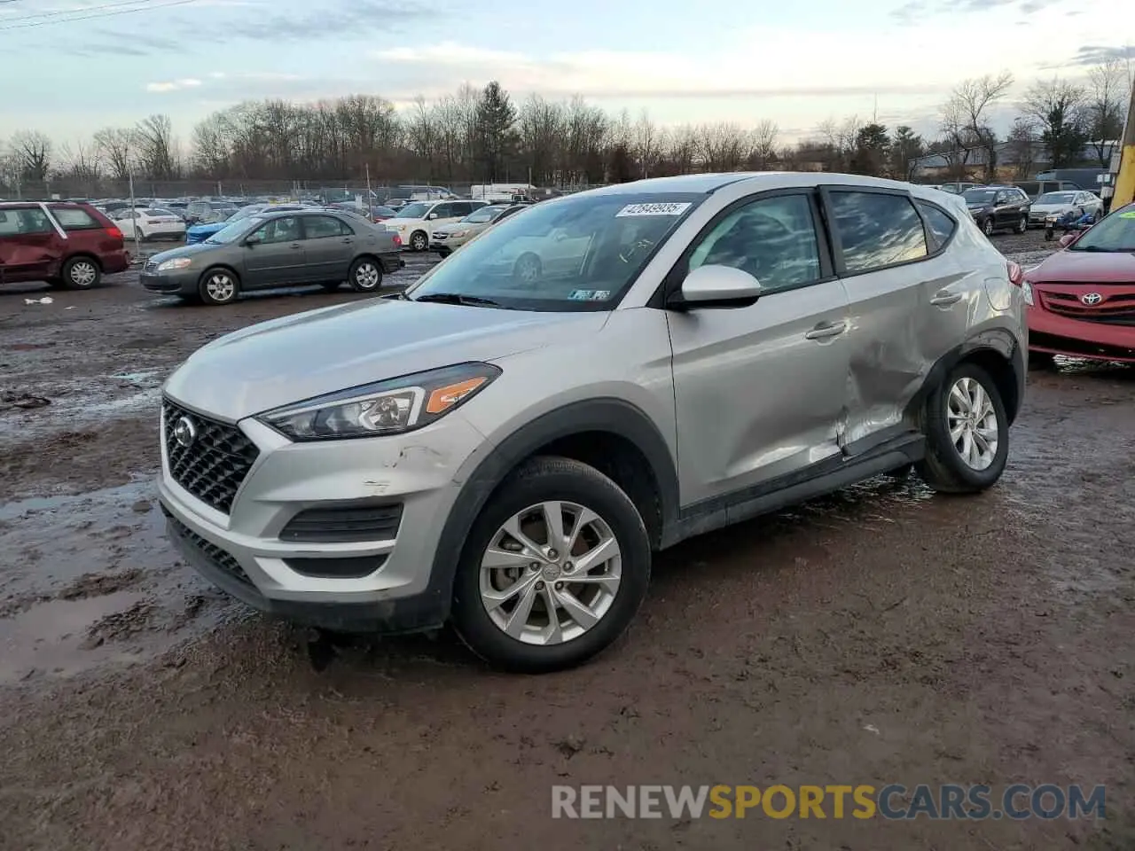 1 Photograph of a damaged car KM8J2CA48MU375176 HYUNDAI TUCSON 2021
