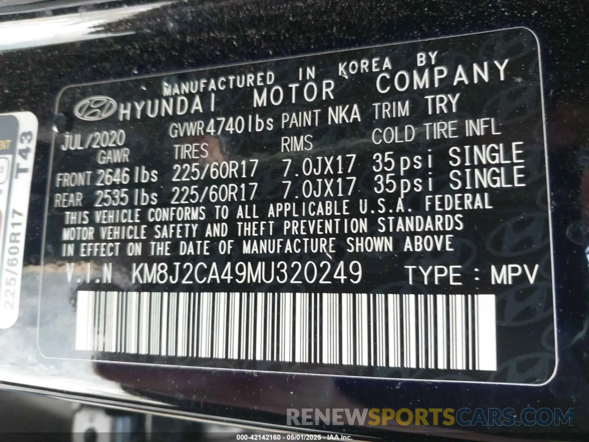 9 Photograph of a damaged car KM8J2CA49MU320249 HYUNDAI TUCSON 2021