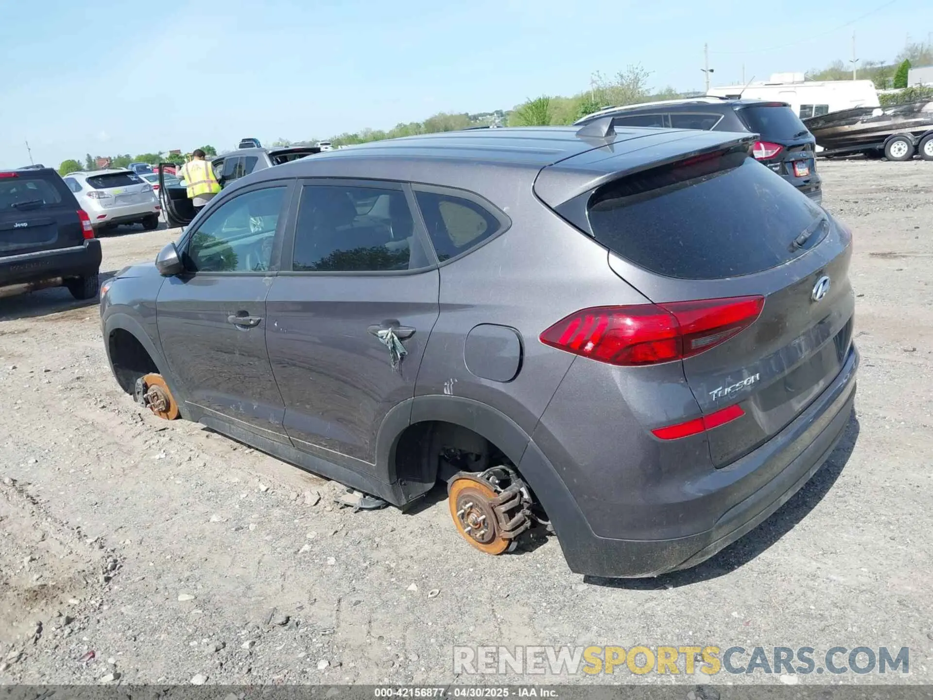 3 Photograph of a damaged car KM8J2CA49MU390950 HYUNDAI TUCSON 2021