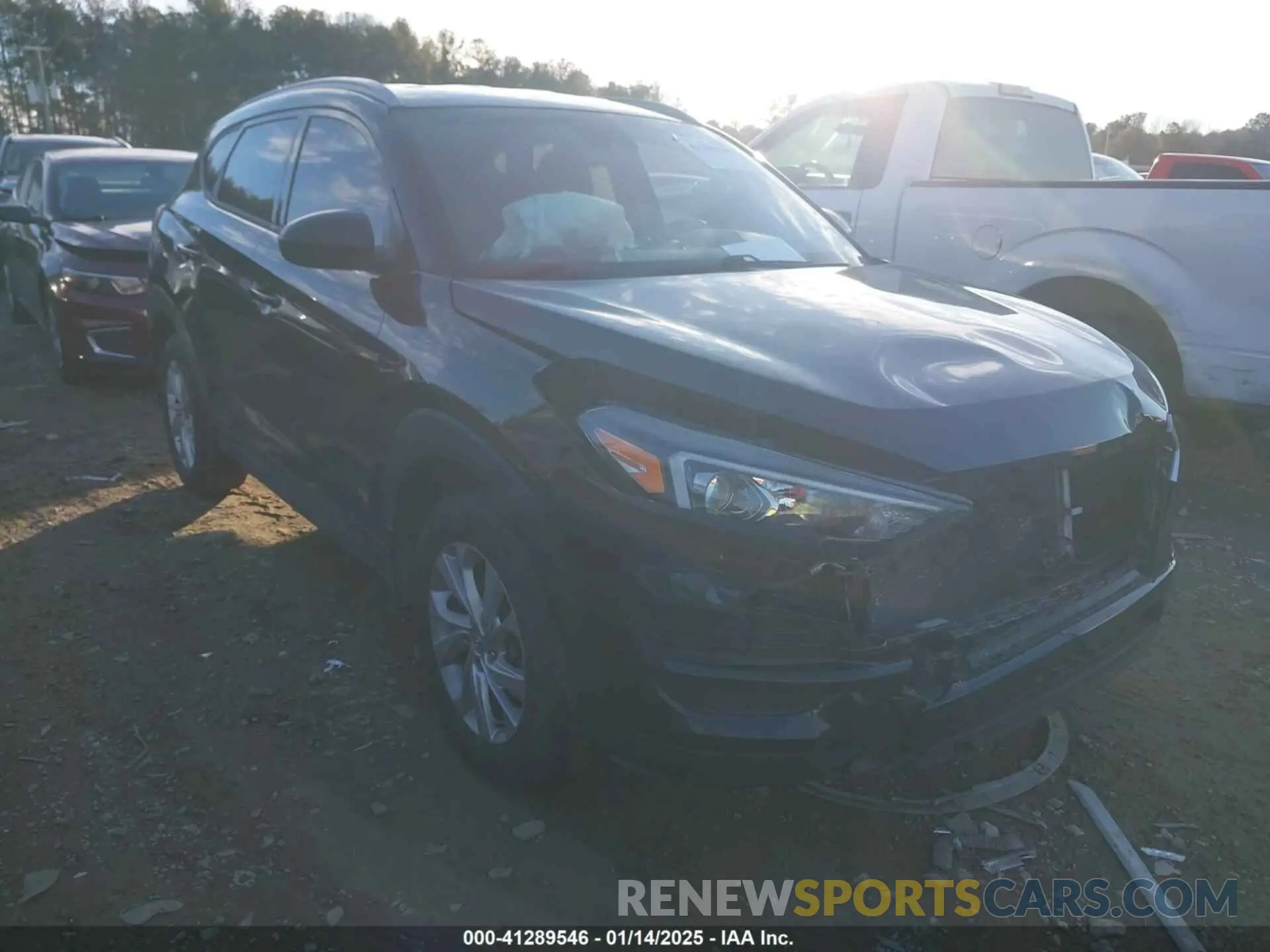1 Photograph of a damaged car KM8J33A40MU302574 HYUNDAI TUCSON 2021