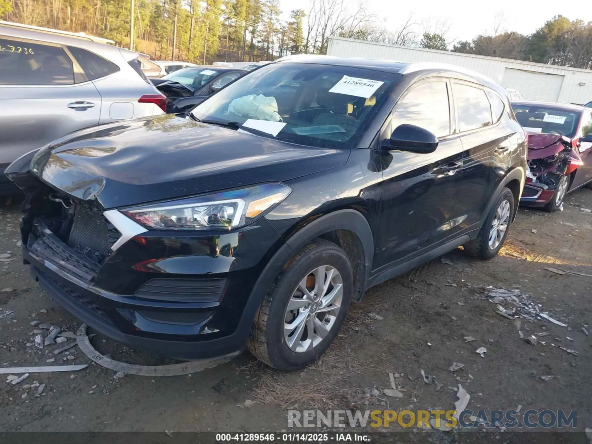 2 Photograph of a damaged car KM8J33A40MU302574 HYUNDAI TUCSON 2021