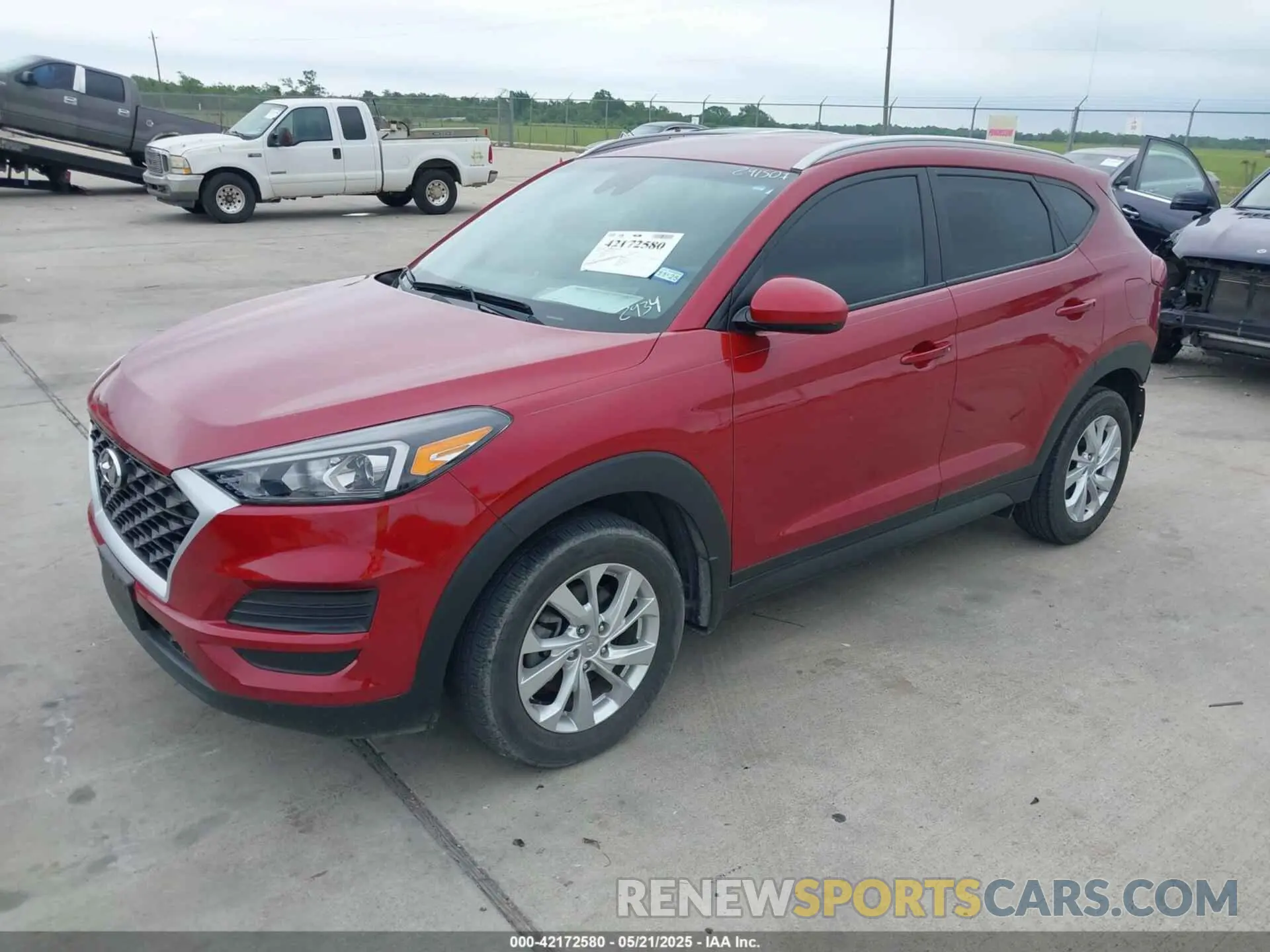 2 Photograph of a damaged car KM8J33A40MU332934 HYUNDAI TUCSON 2021