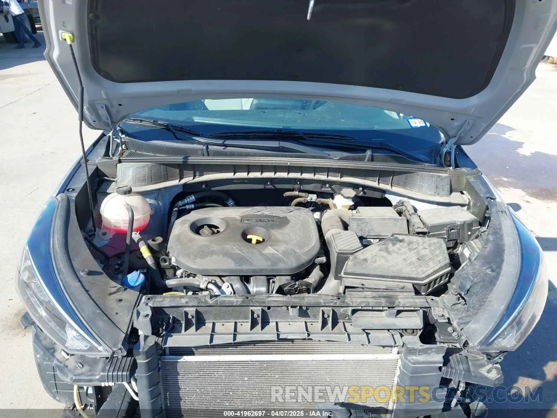10 Photograph of a damaged car KM8J33A43MU375471 HYUNDAI TUCSON 2021