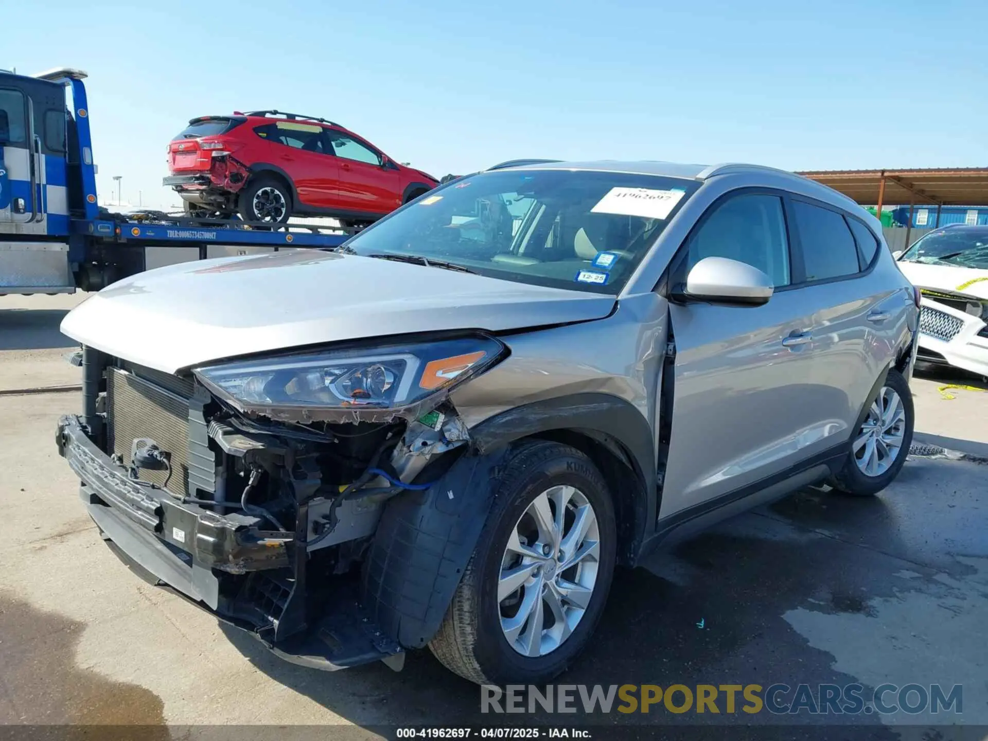 2 Photograph of a damaged car KM8J33A43MU375471 HYUNDAI TUCSON 2021