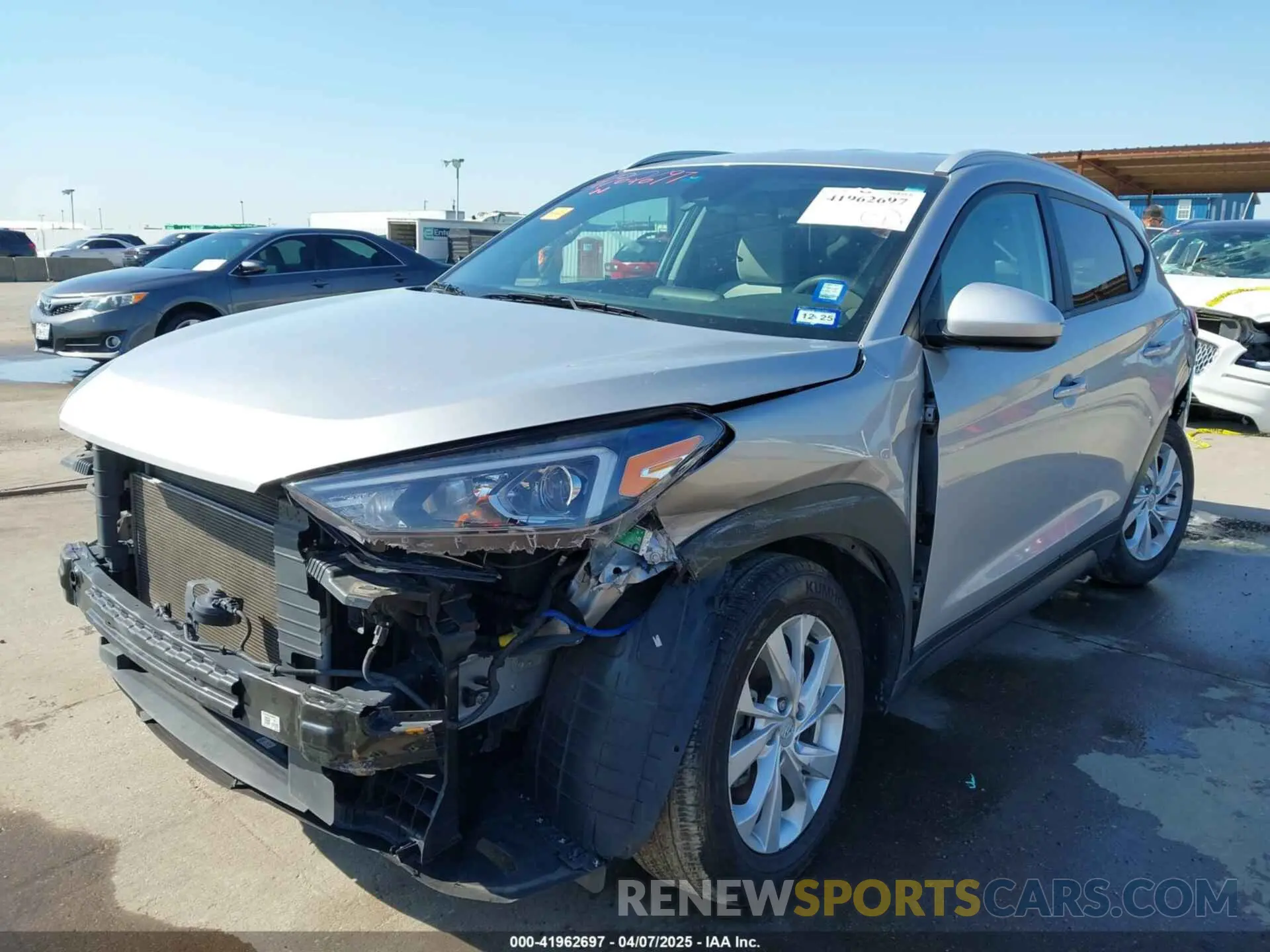 6 Photograph of a damaged car KM8J33A43MU375471 HYUNDAI TUCSON 2021