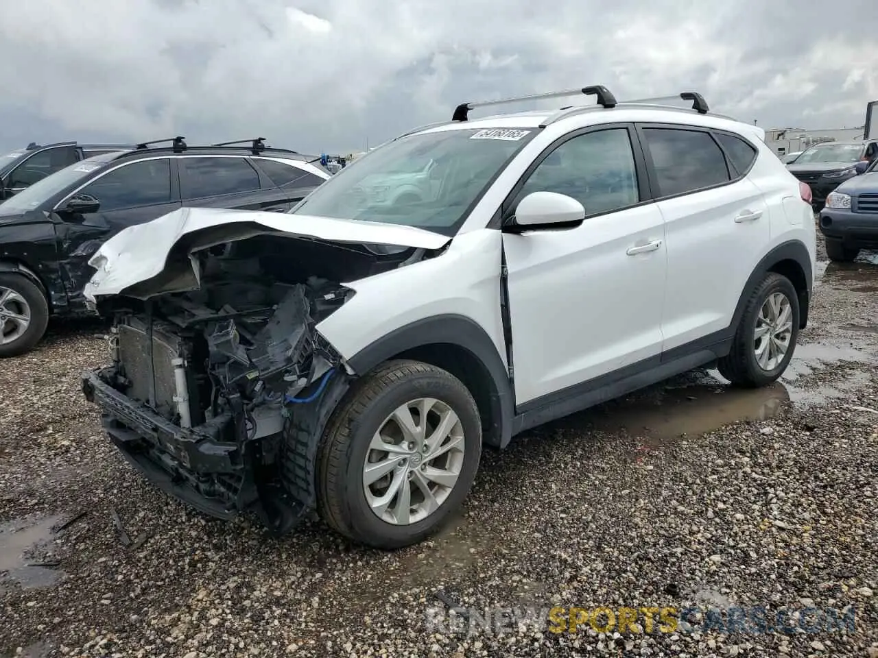 1 Photograph of a damaged car KM8J33A45MU341418 HYUNDAI TUCSON 2021