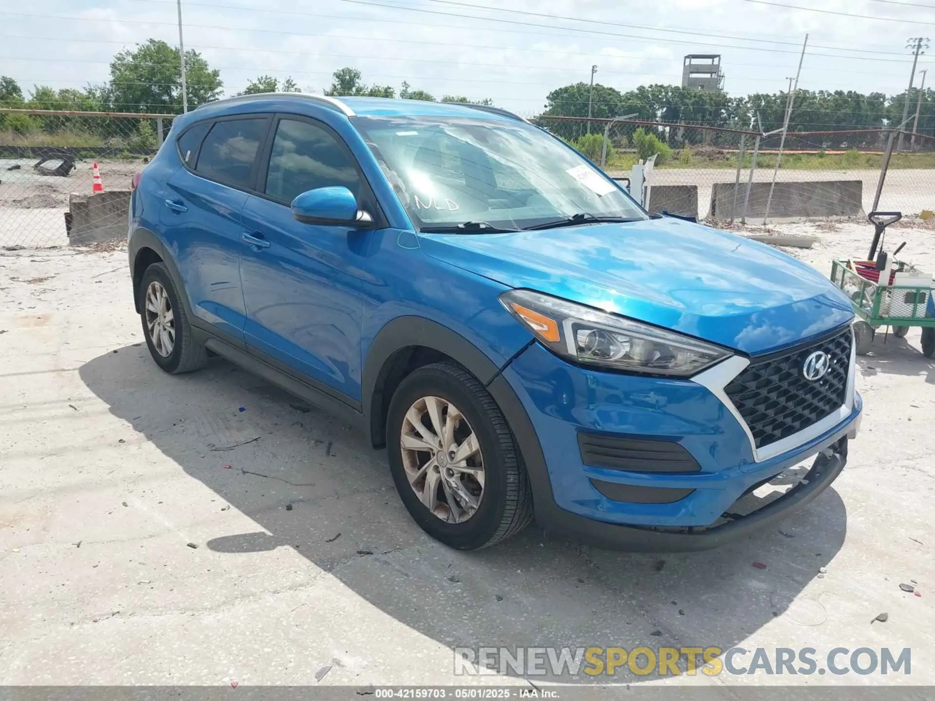 1 Photograph of a damaged car KM8J33A46MU319248 HYUNDAI TUCSON 2021