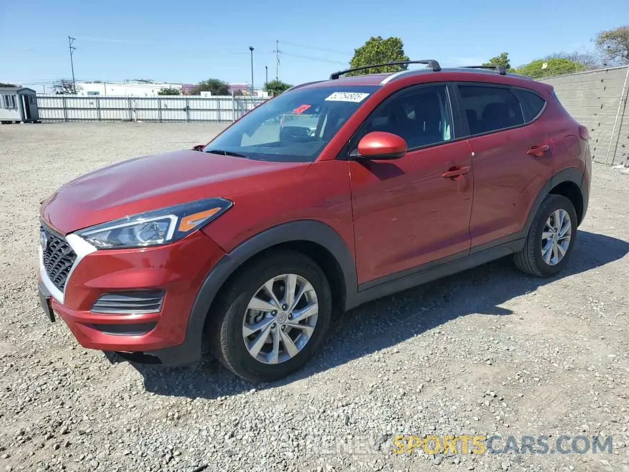 1 Photograph of a damaged car KM8J33A46MU386870 HYUNDAI TUCSON 2021