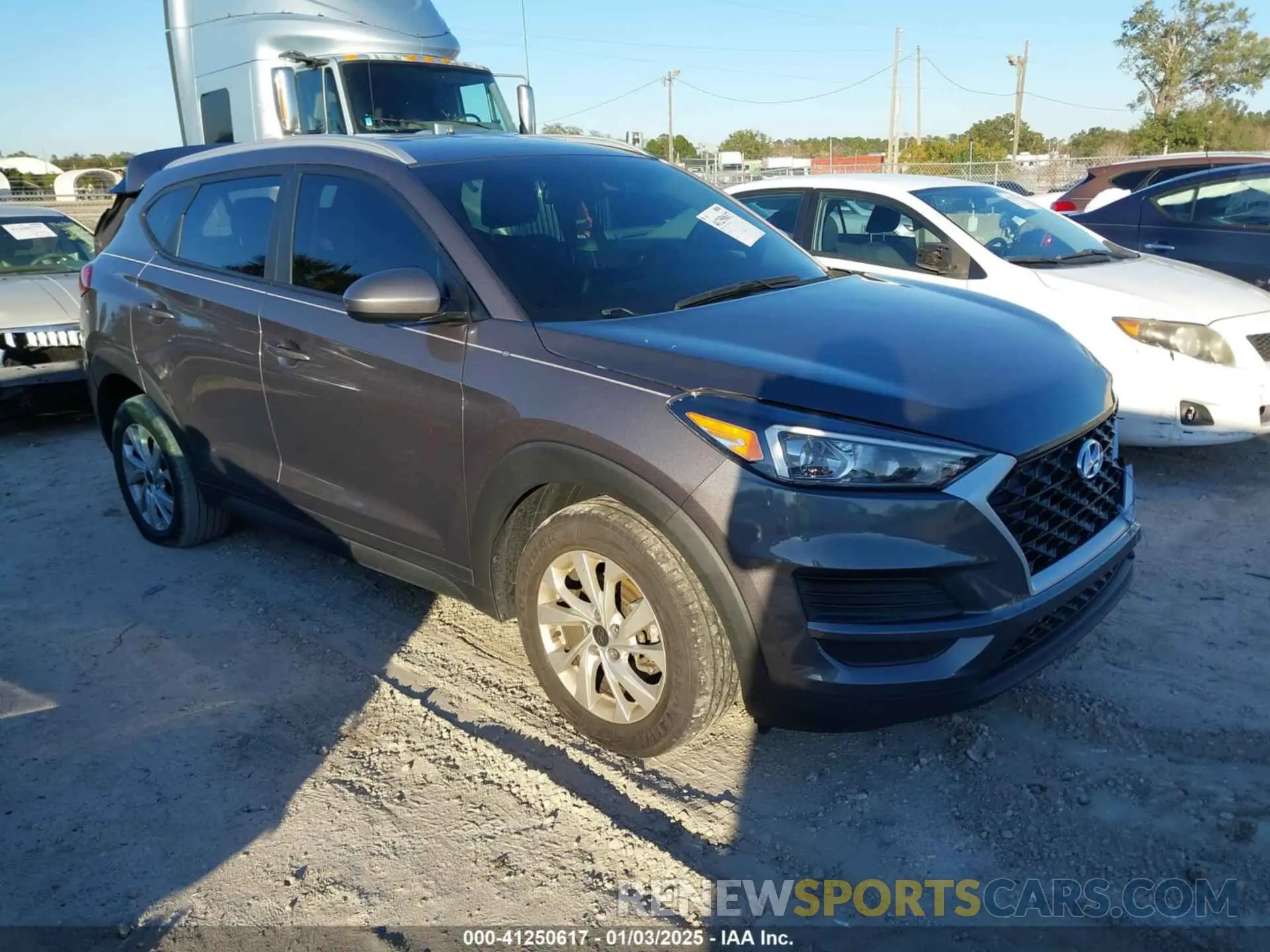 1 Photograph of a damaged car KM8J33A47MU363663 HYUNDAI TUCSON 2021