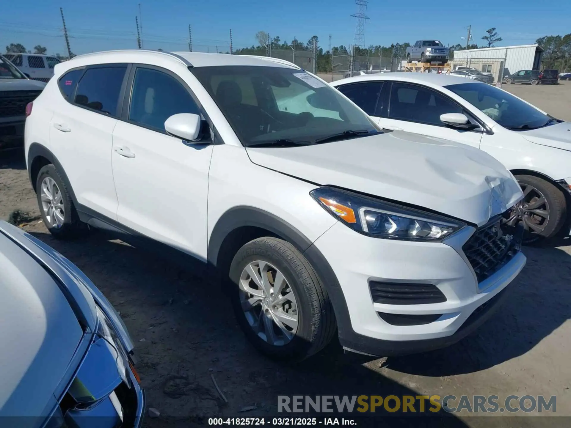 1 Photograph of a damaged car KM8J33A48MU361758 HYUNDAI TUCSON 2021
