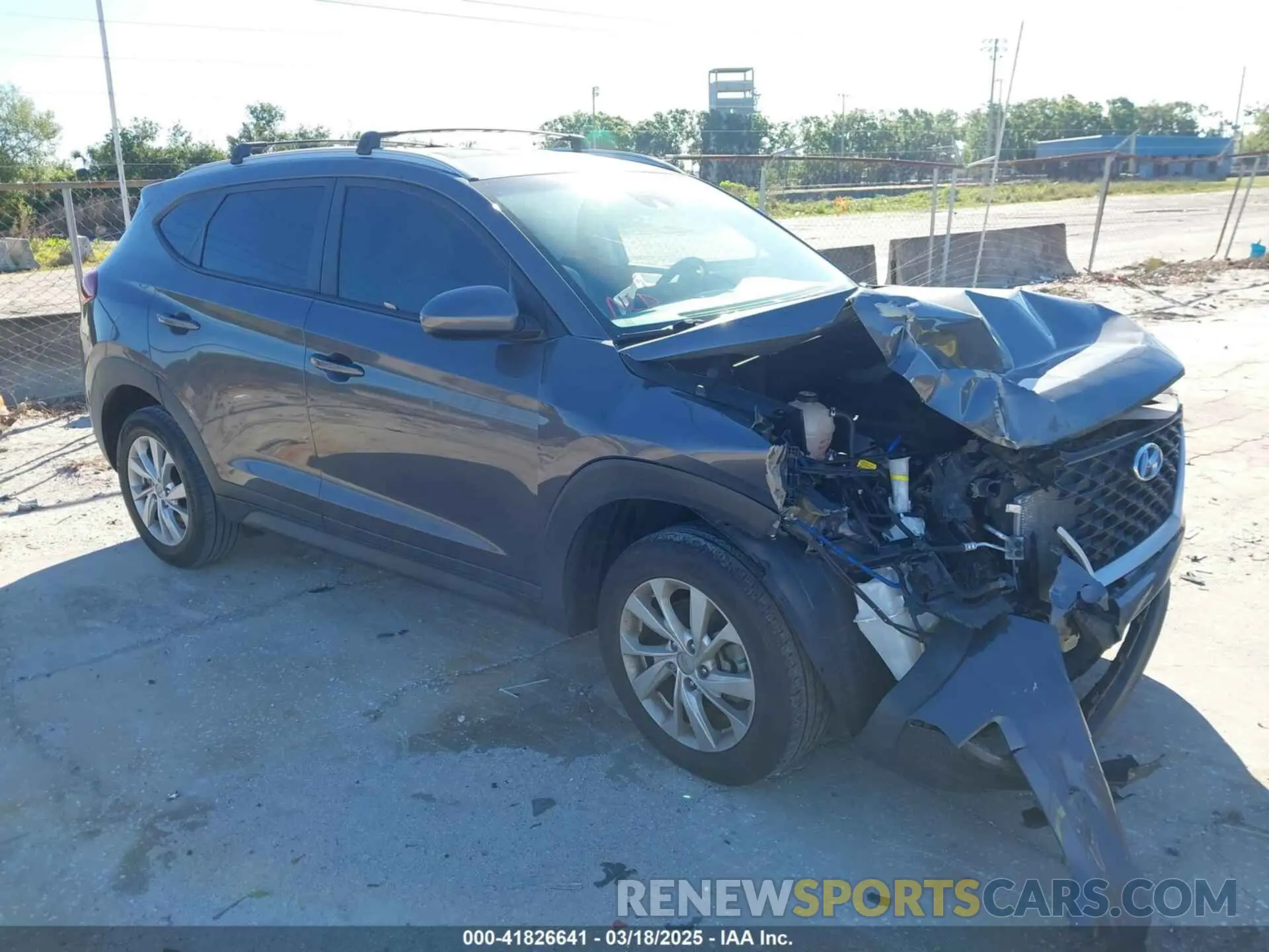 1 Photograph of a damaged car KM8J33A4XMU364628 HYUNDAI TUCSON 2021
