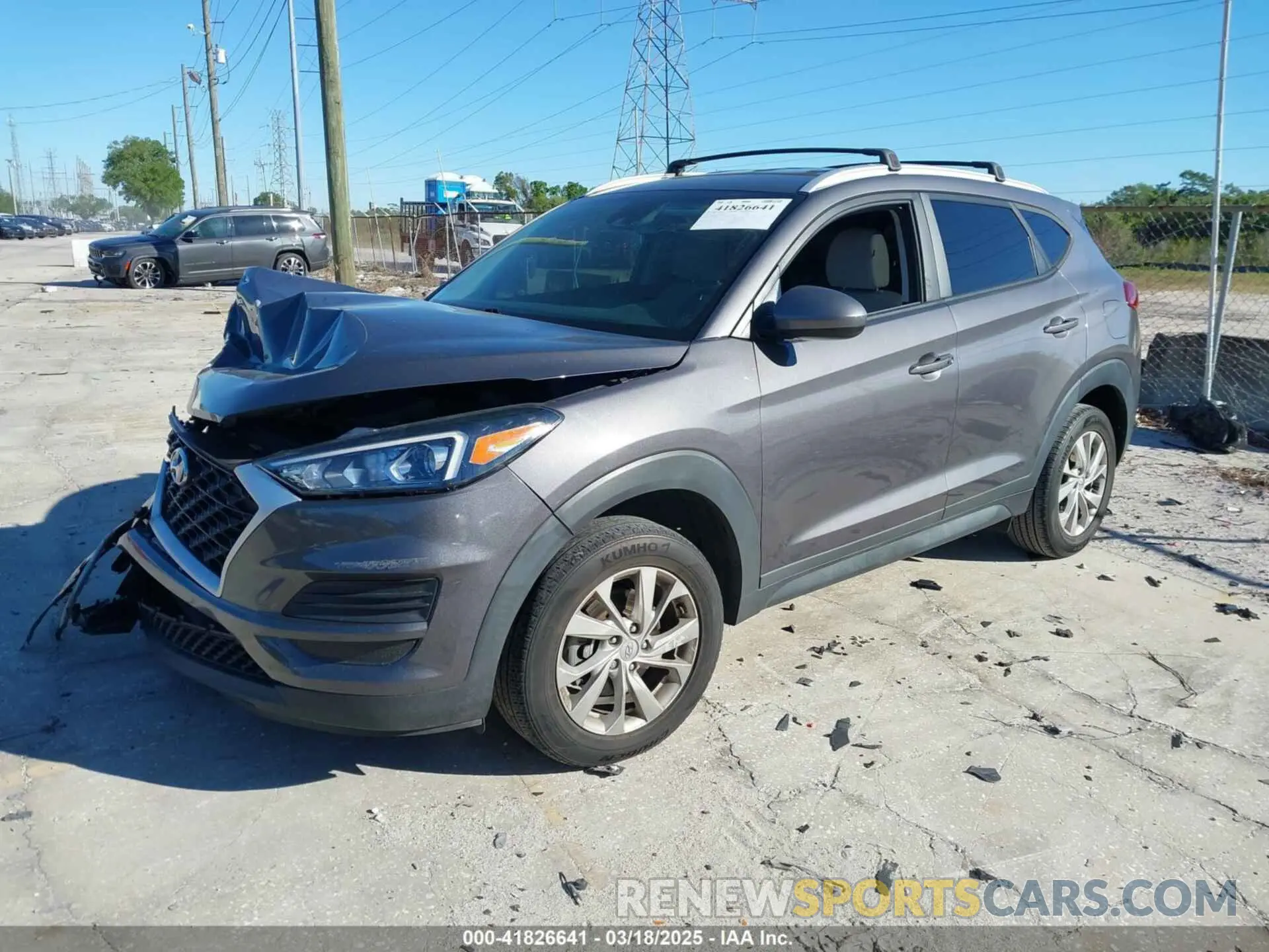 2 Photograph of a damaged car KM8J33A4XMU364628 HYUNDAI TUCSON 2021