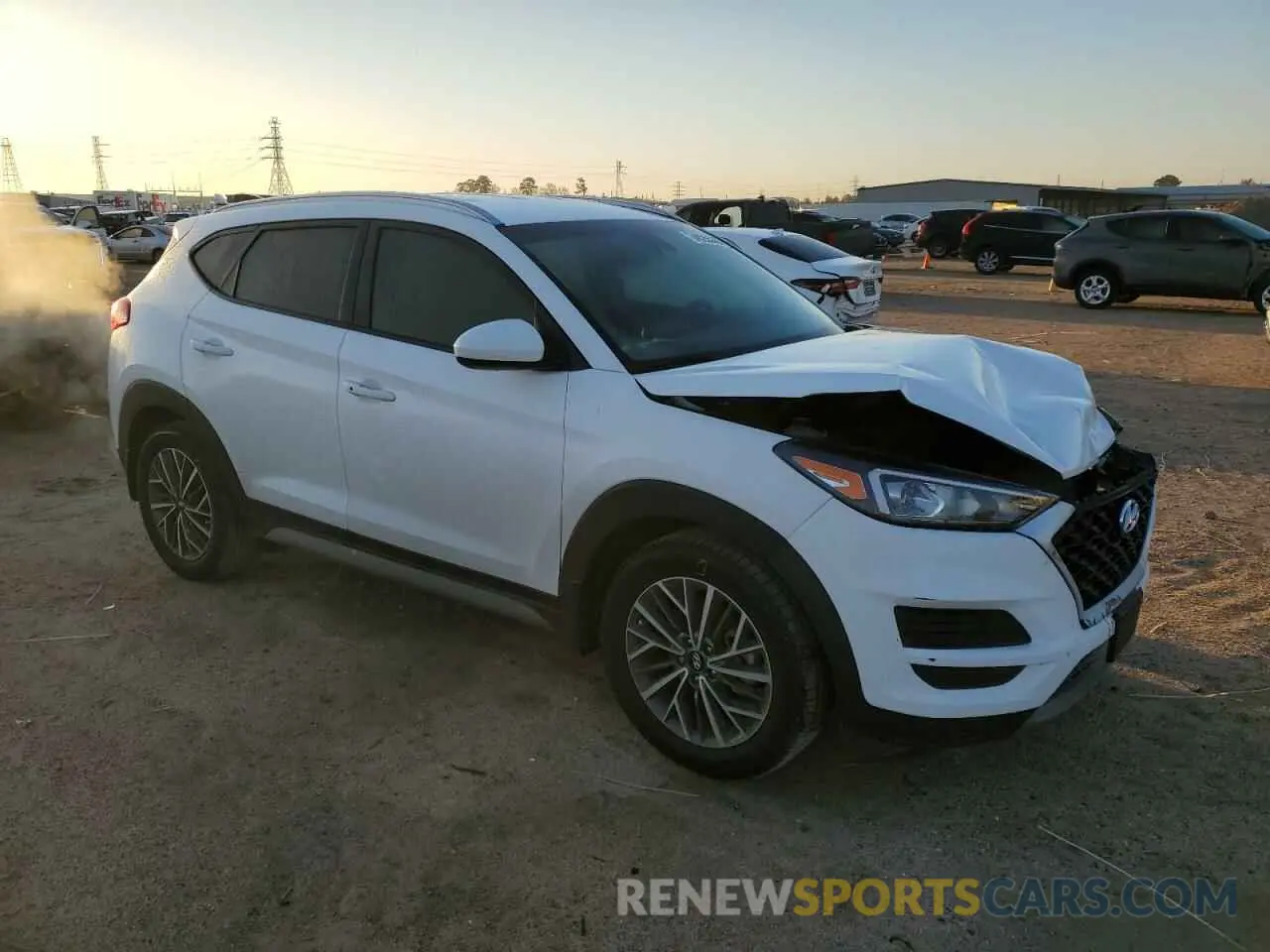 4 Photograph of a damaged car KM8J33AL0MU336473 HYUNDAI TUCSON 2021