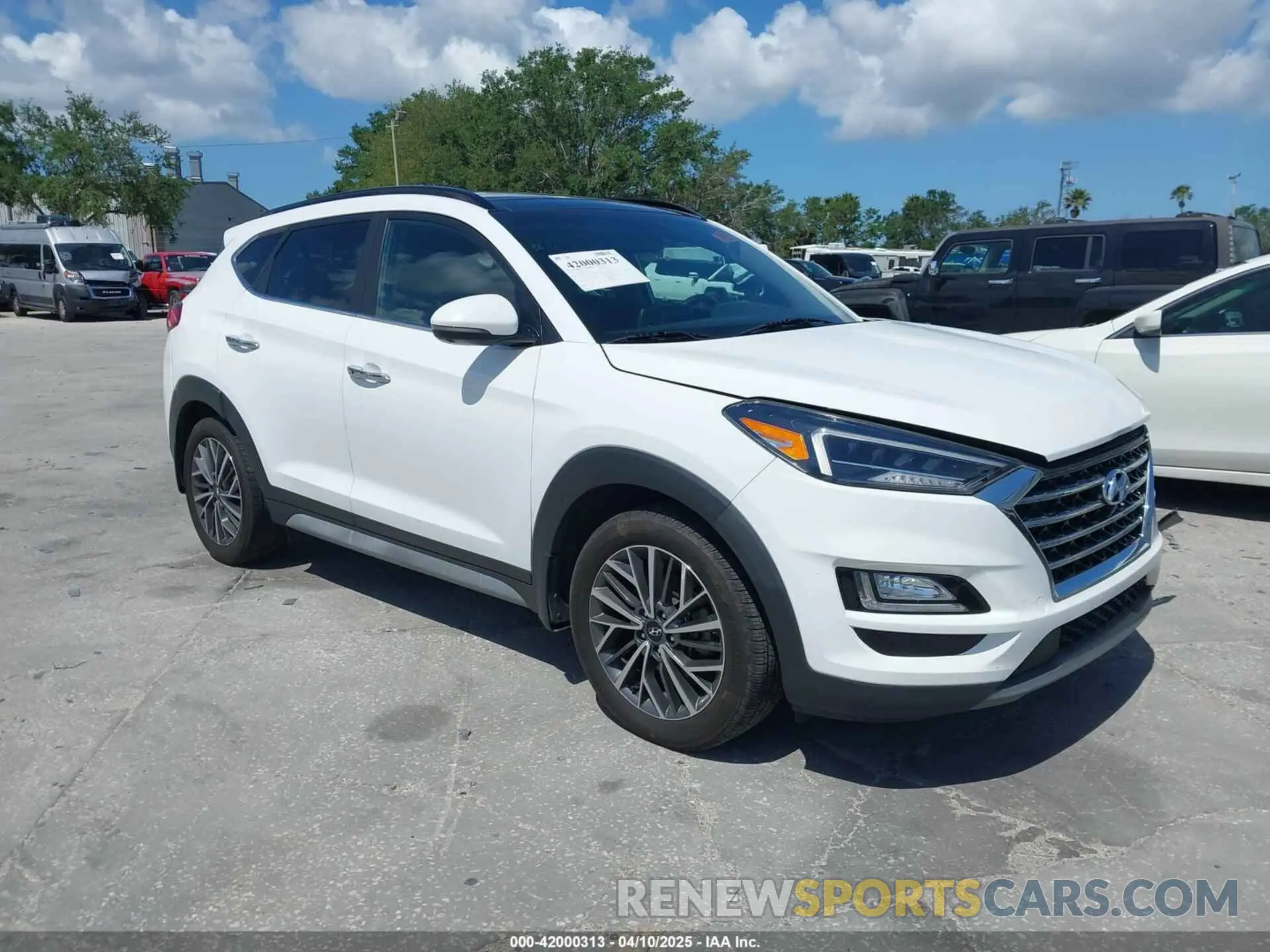 1 Photograph of a damaged car KM8J33AL0MU343438 HYUNDAI TUCSON 2021