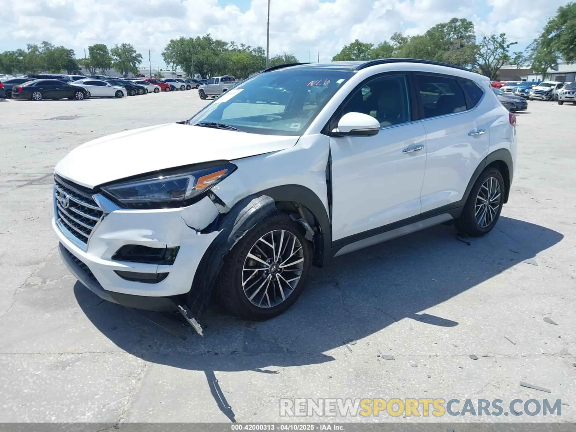 2 Photograph of a damaged car KM8J33AL0MU343438 HYUNDAI TUCSON 2021