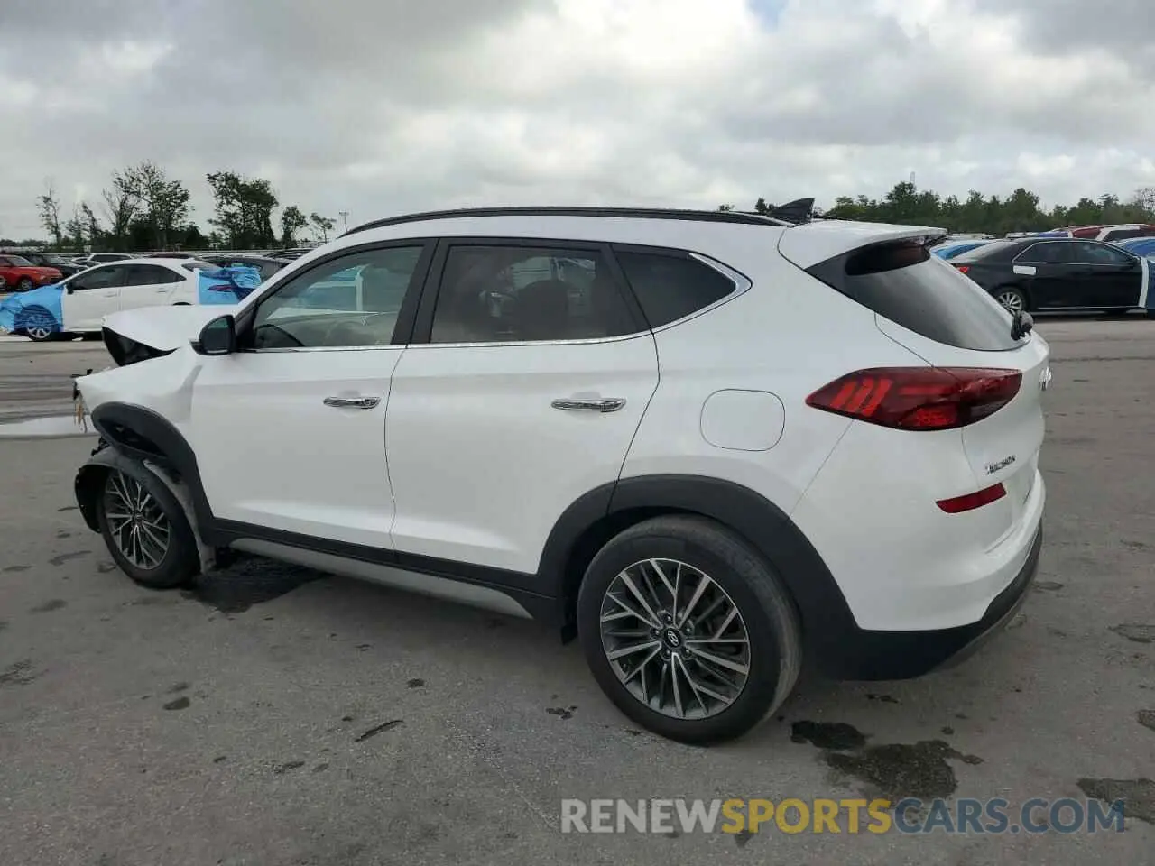 2 Photograph of a damaged car KM8J33AL0MU385026 HYUNDAI TUCSON 2021