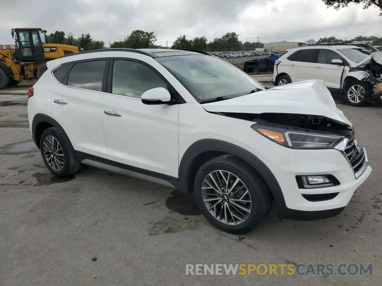 4 Photograph of a damaged car KM8J33AL0MU385026 HYUNDAI TUCSON 2021