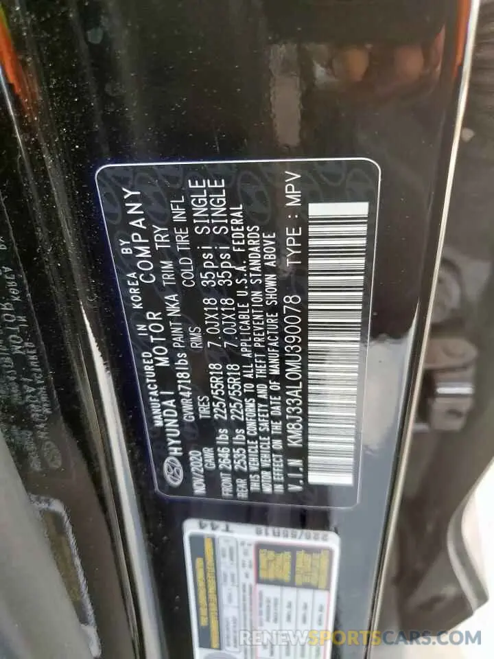 12 Photograph of a damaged car KM8J33AL0MU390078 HYUNDAI TUCSON 2021
