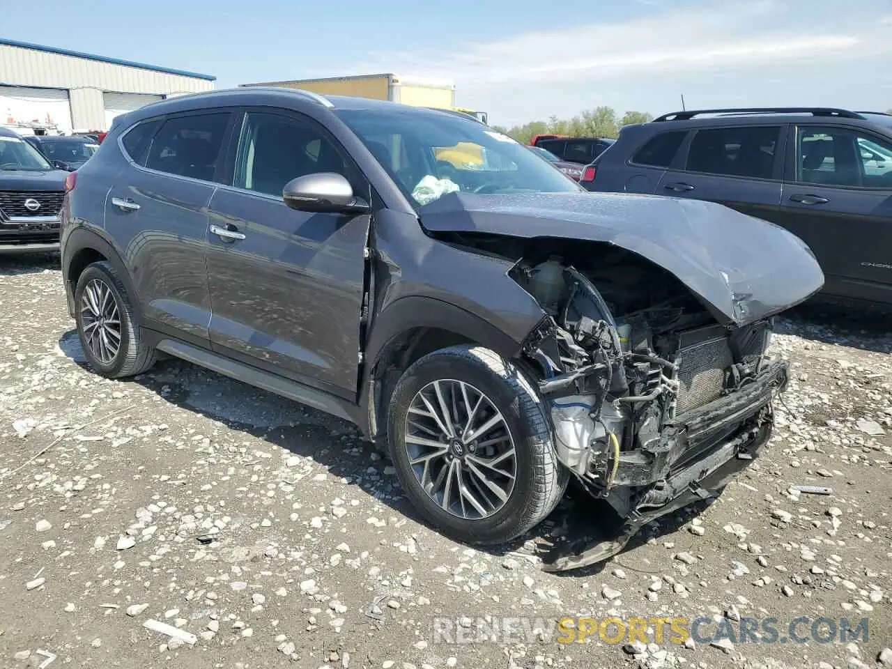 4 Photograph of a damaged car KM8J33AL1MU306155 HYUNDAI TUCSON 2021