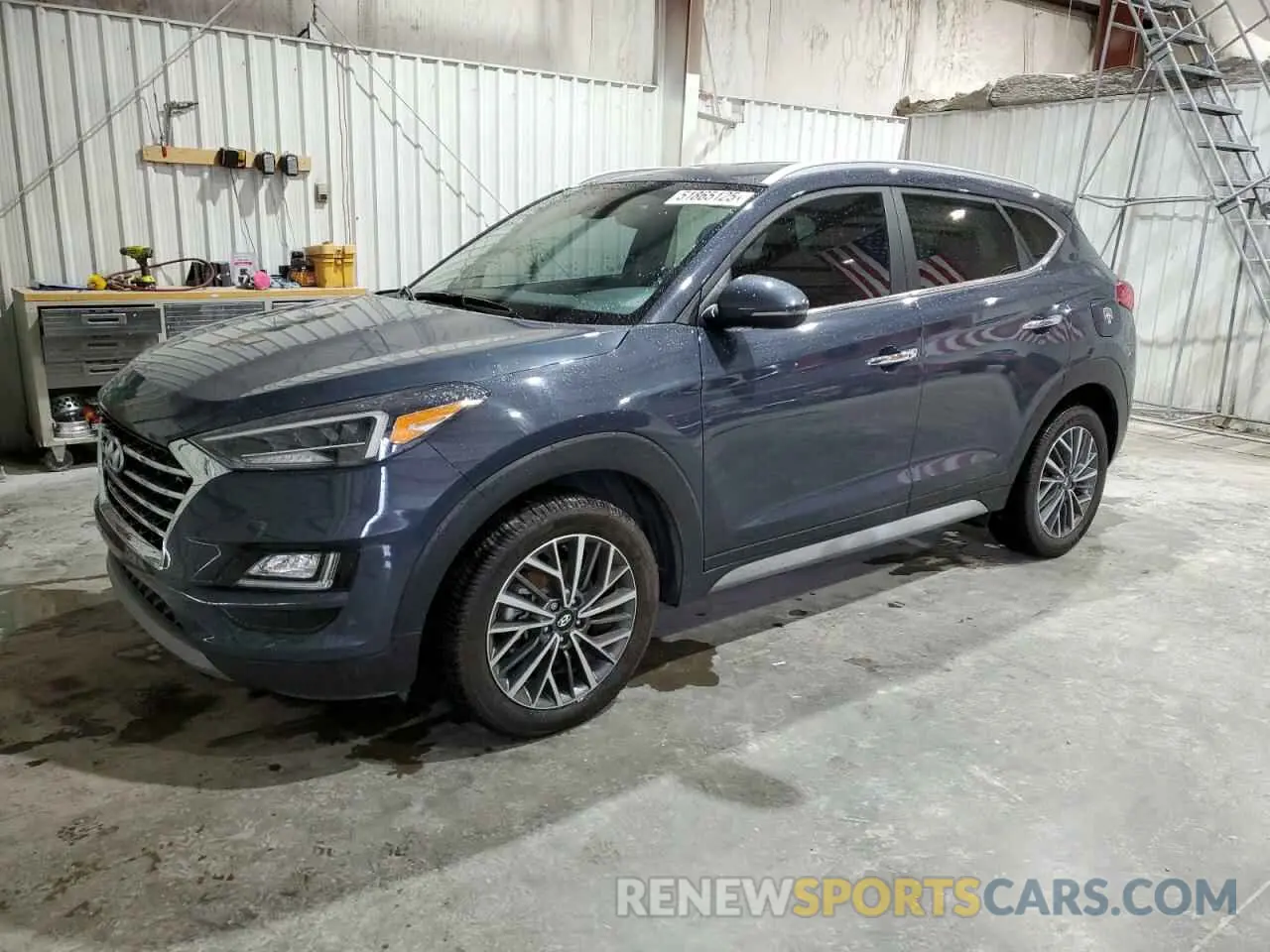 1 Photograph of a damaged car KM8J33AL1MU389151 HYUNDAI TUCSON 2021