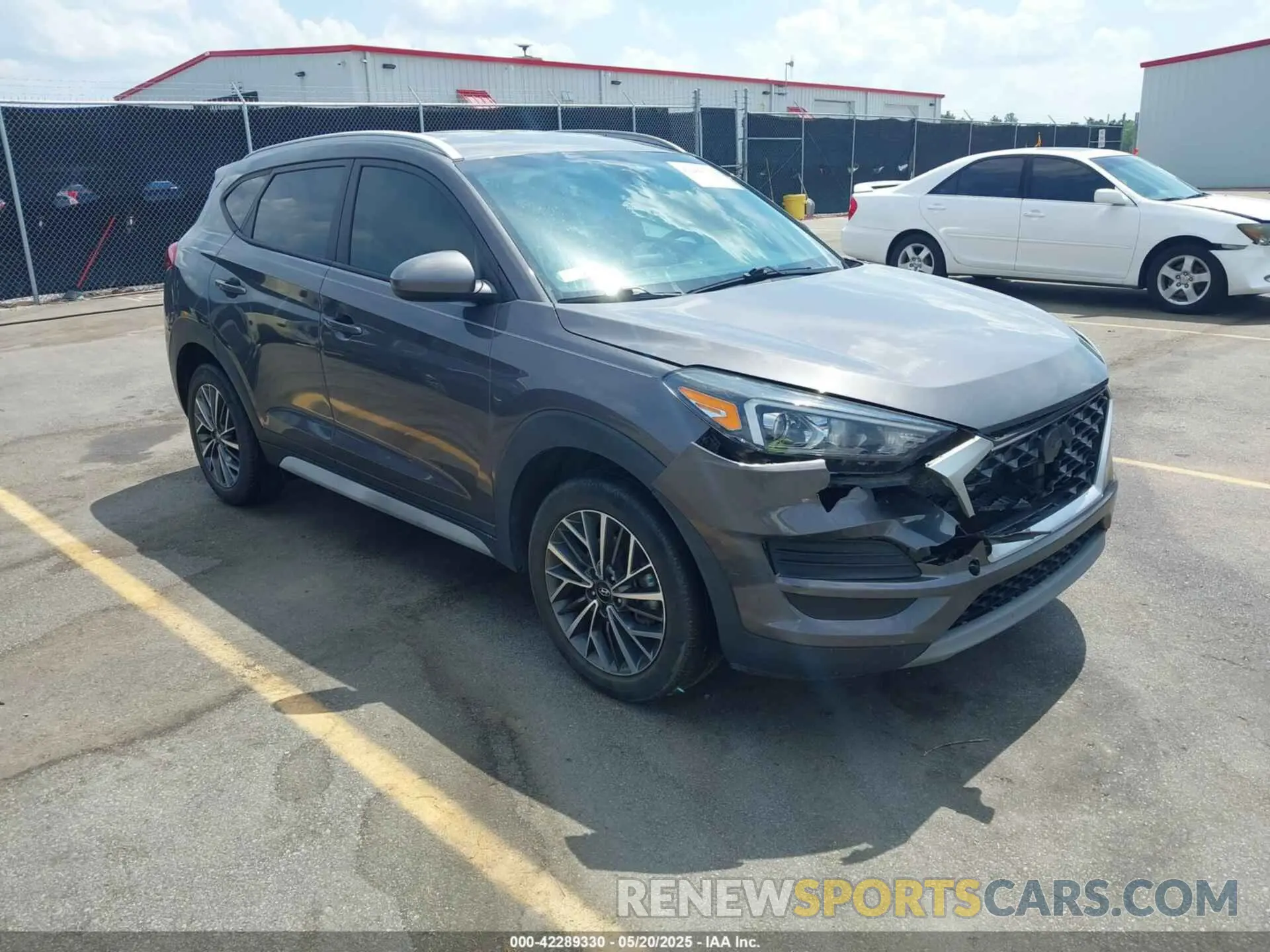 1 Photograph of a damaged car KM8J33AL2MU375498 HYUNDAI TUCSON 2021