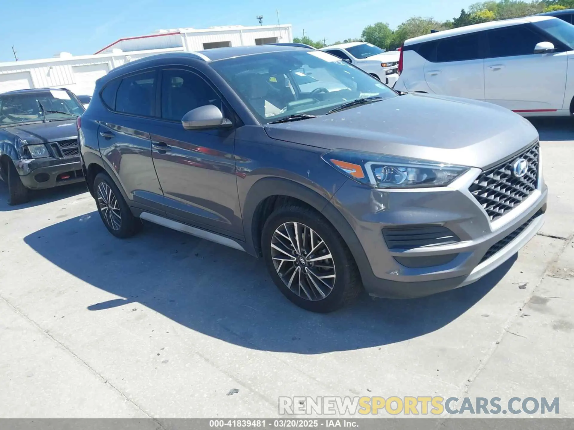 1 Photograph of a damaged car KM8J33AL2MU375842 HYUNDAI TUCSON 2021
