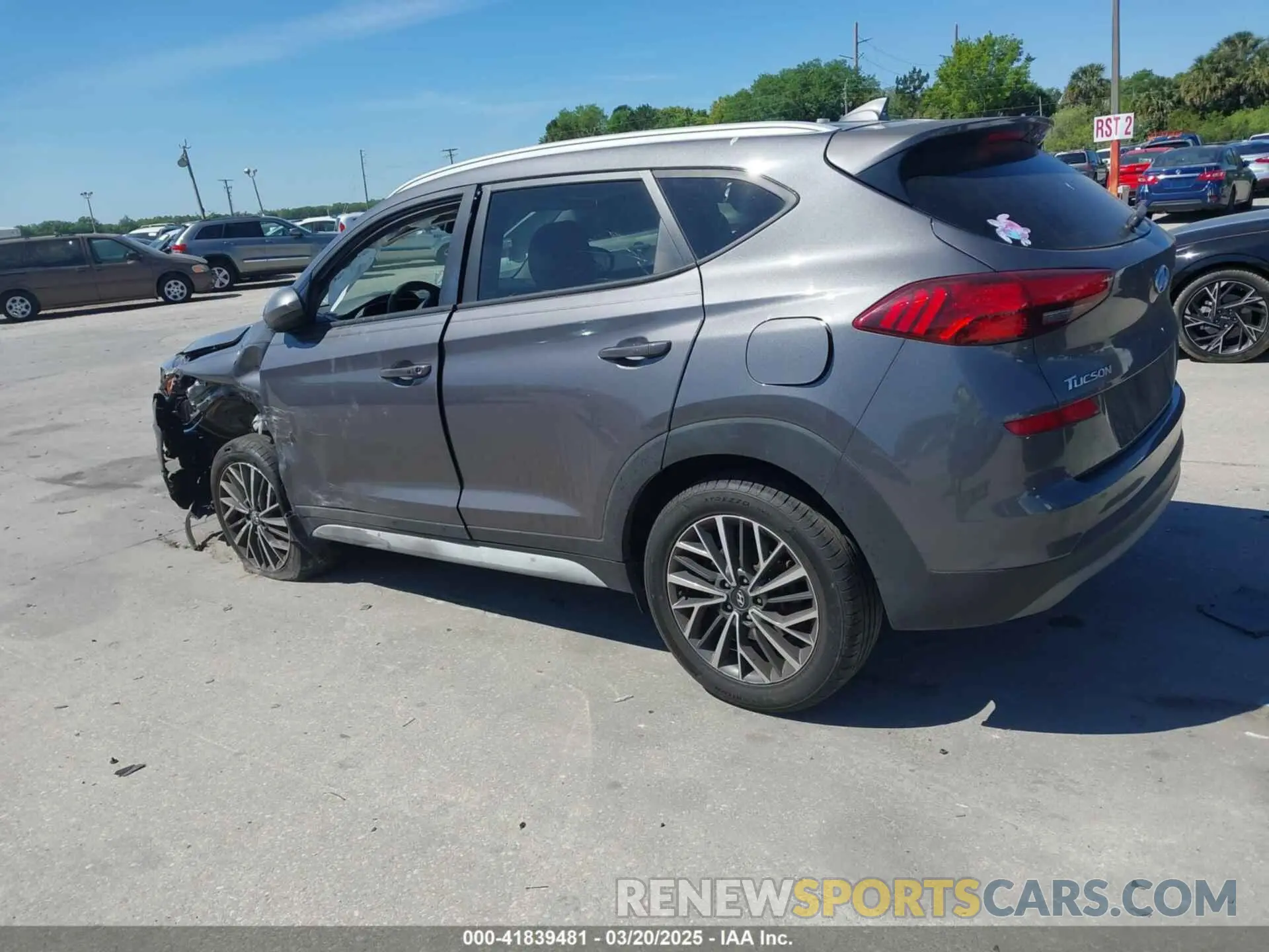 14 Photograph of a damaged car KM8J33AL2MU375842 HYUNDAI TUCSON 2021
