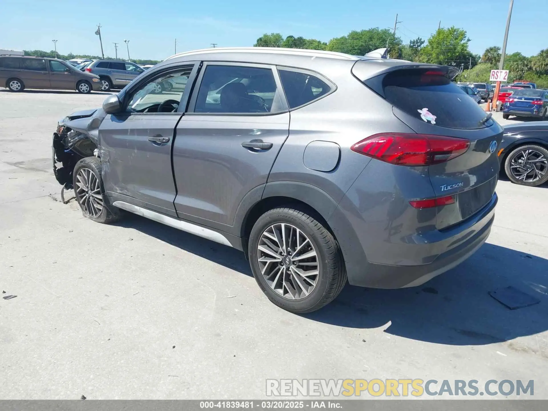 3 Photograph of a damaged car KM8J33AL2MU375842 HYUNDAI TUCSON 2021