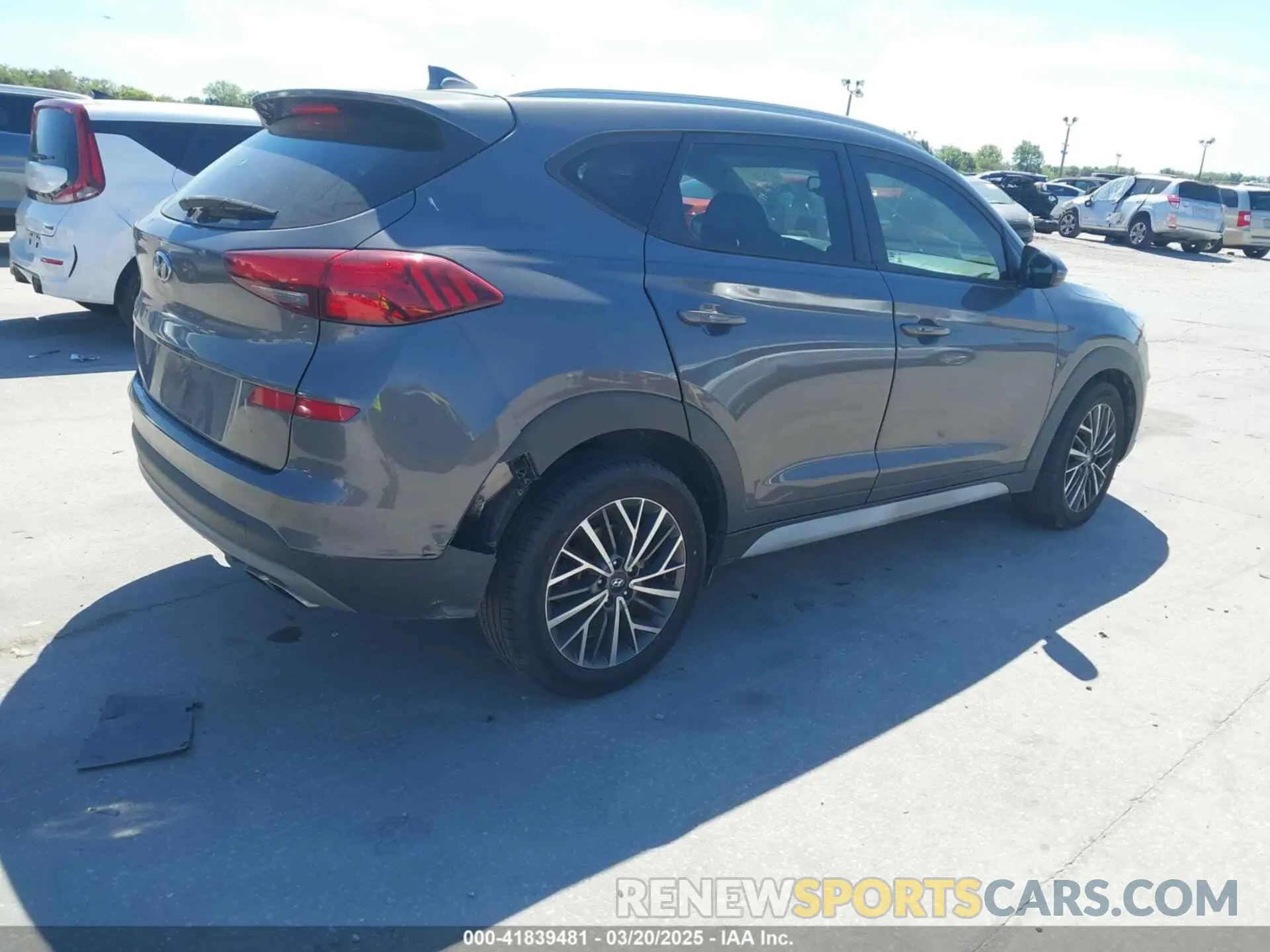 4 Photograph of a damaged car KM8J33AL2MU375842 HYUNDAI TUCSON 2021
