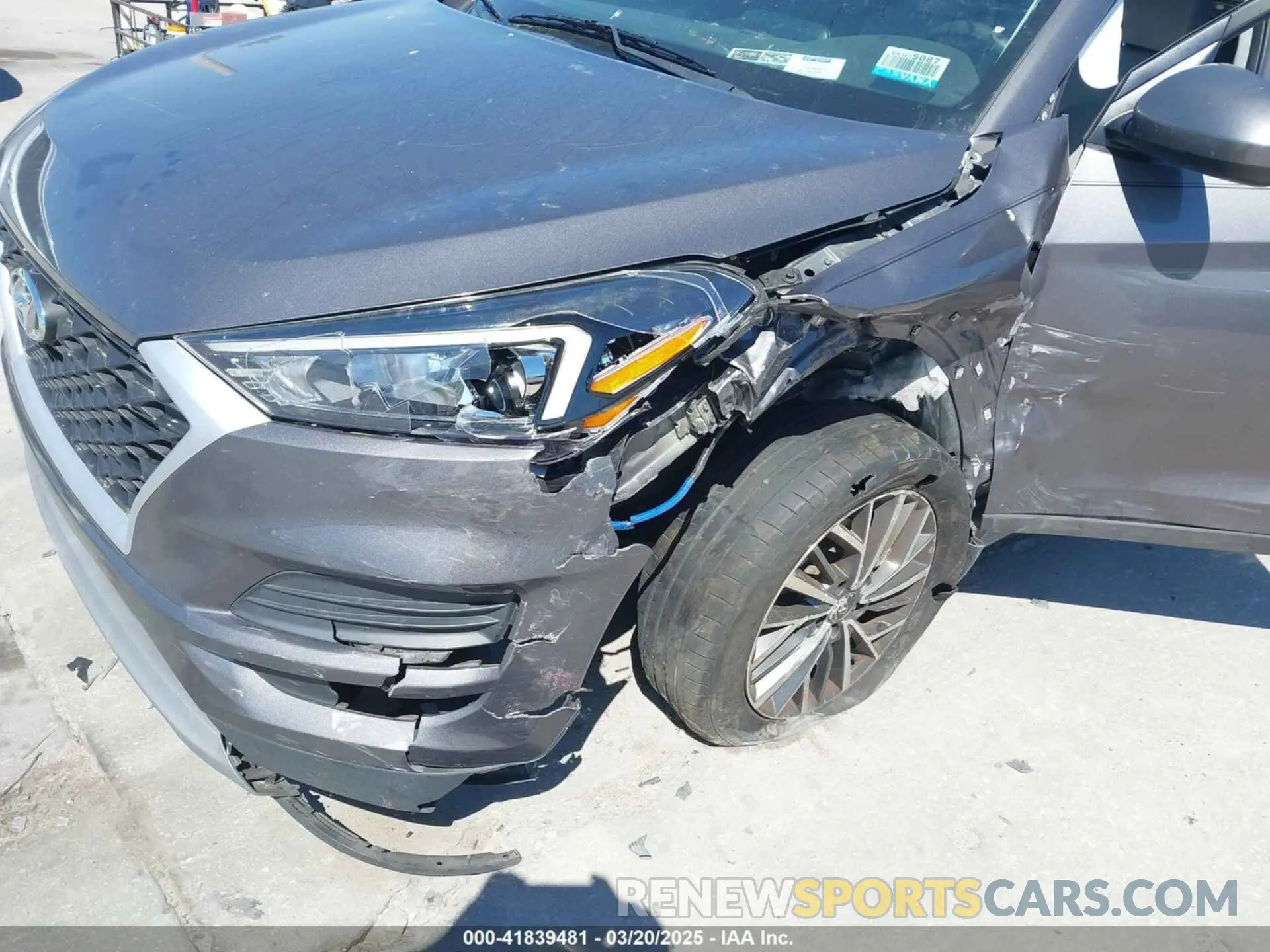 6 Photograph of a damaged car KM8J33AL2MU375842 HYUNDAI TUCSON 2021