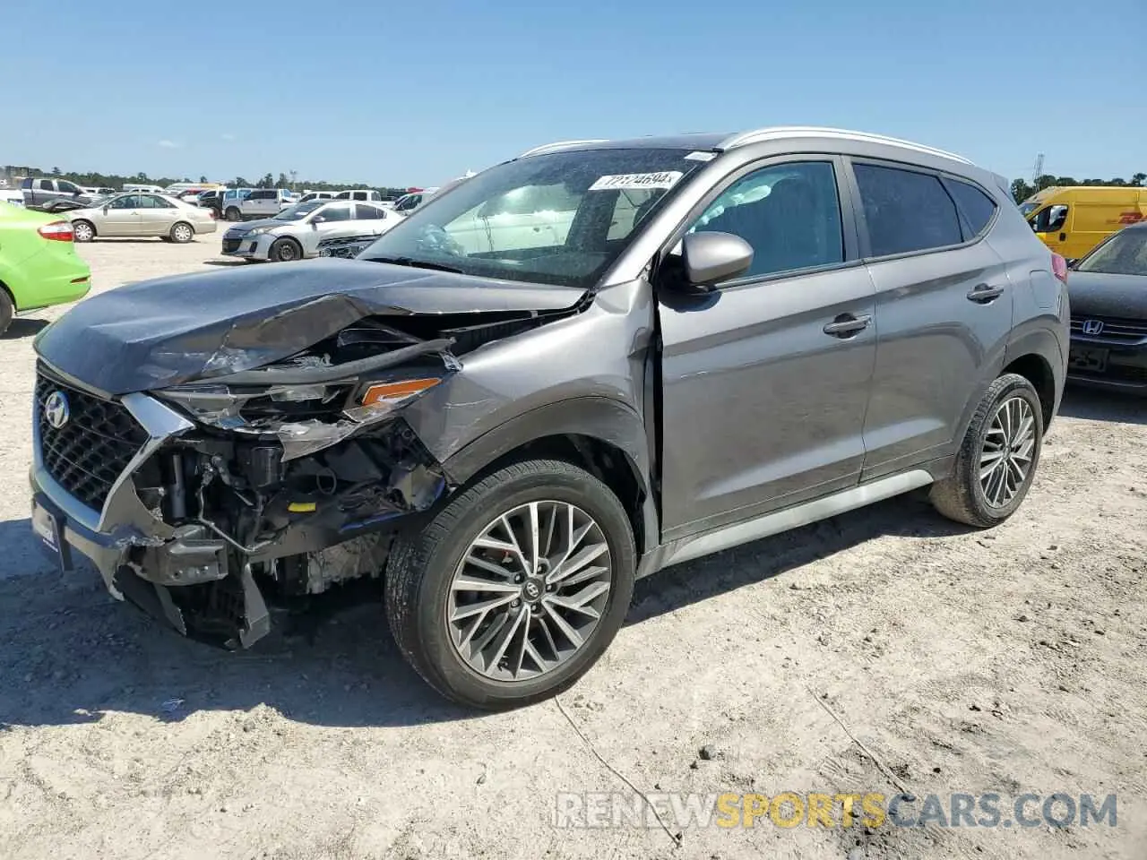 1 Photograph of a damaged car KM8J33AL4MU308627 HYUNDAI TUCSON 2021