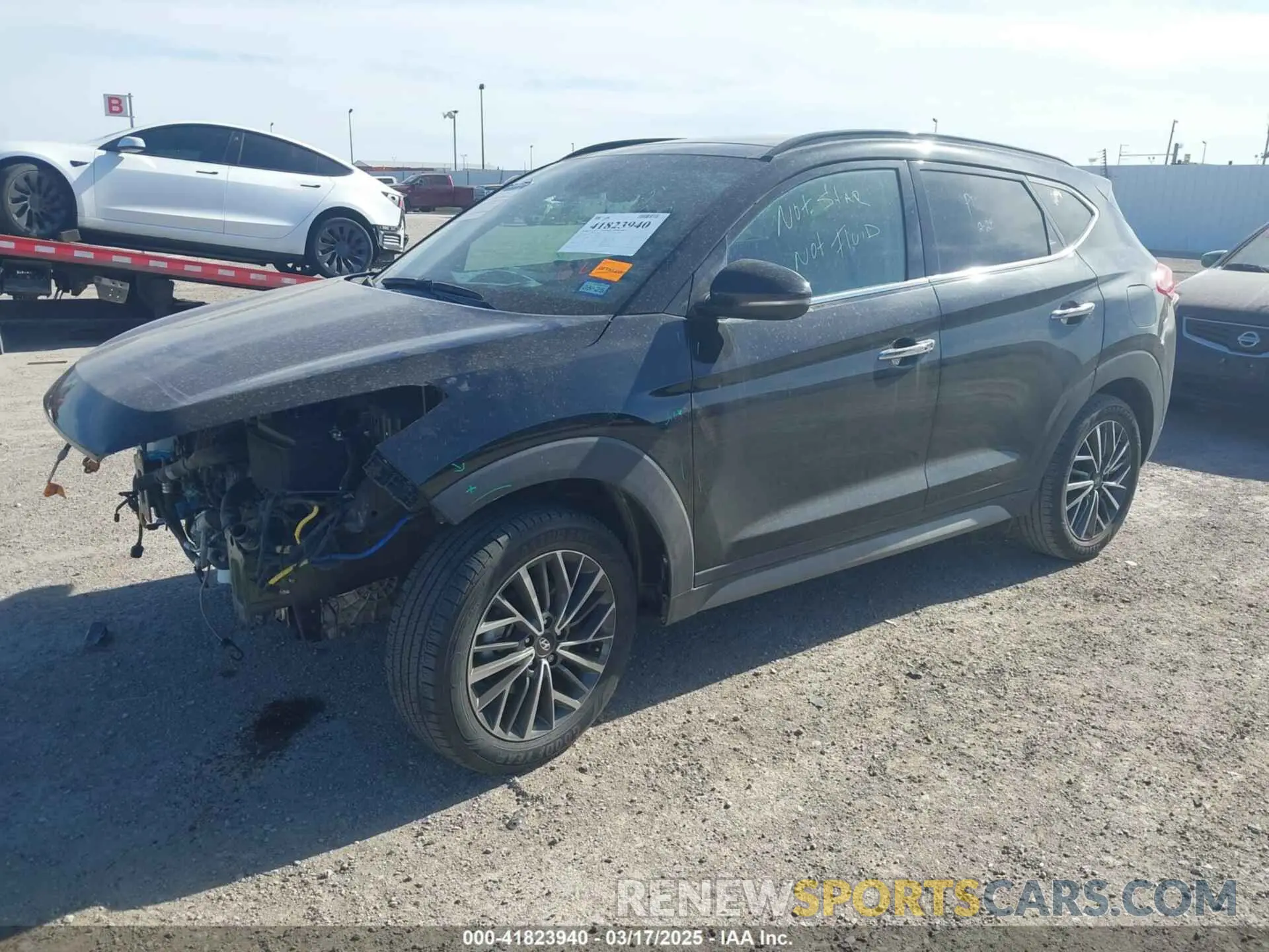 2 Photograph of a damaged car KM8J33AL4MU337304 HYUNDAI TUCSON 2021