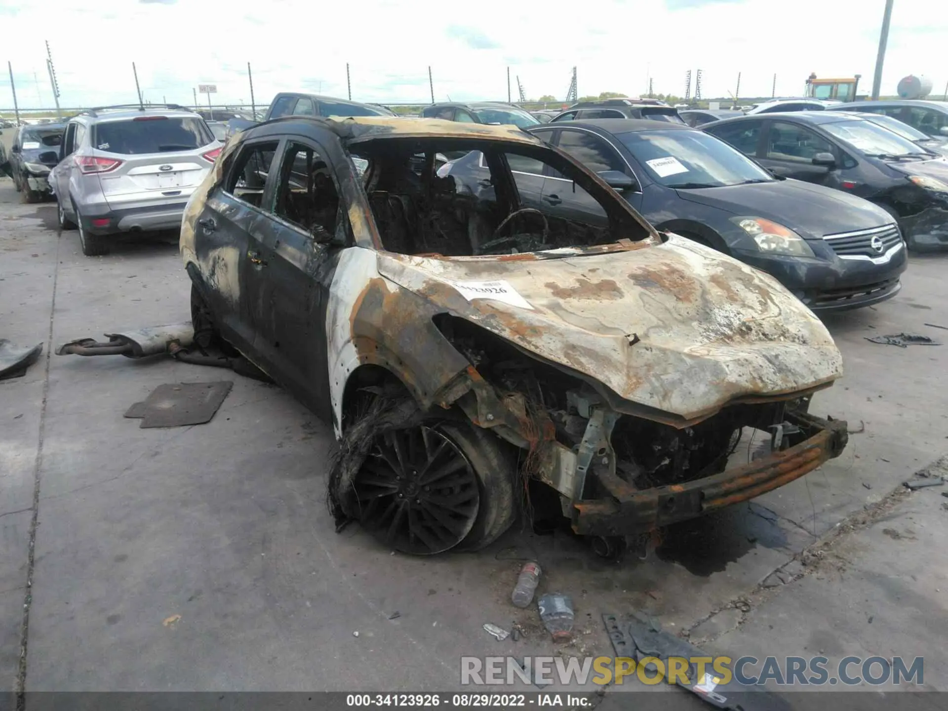 1 Photograph of a damaged car KM8J33AL4MU339683 HYUNDAI TUCSON 2021