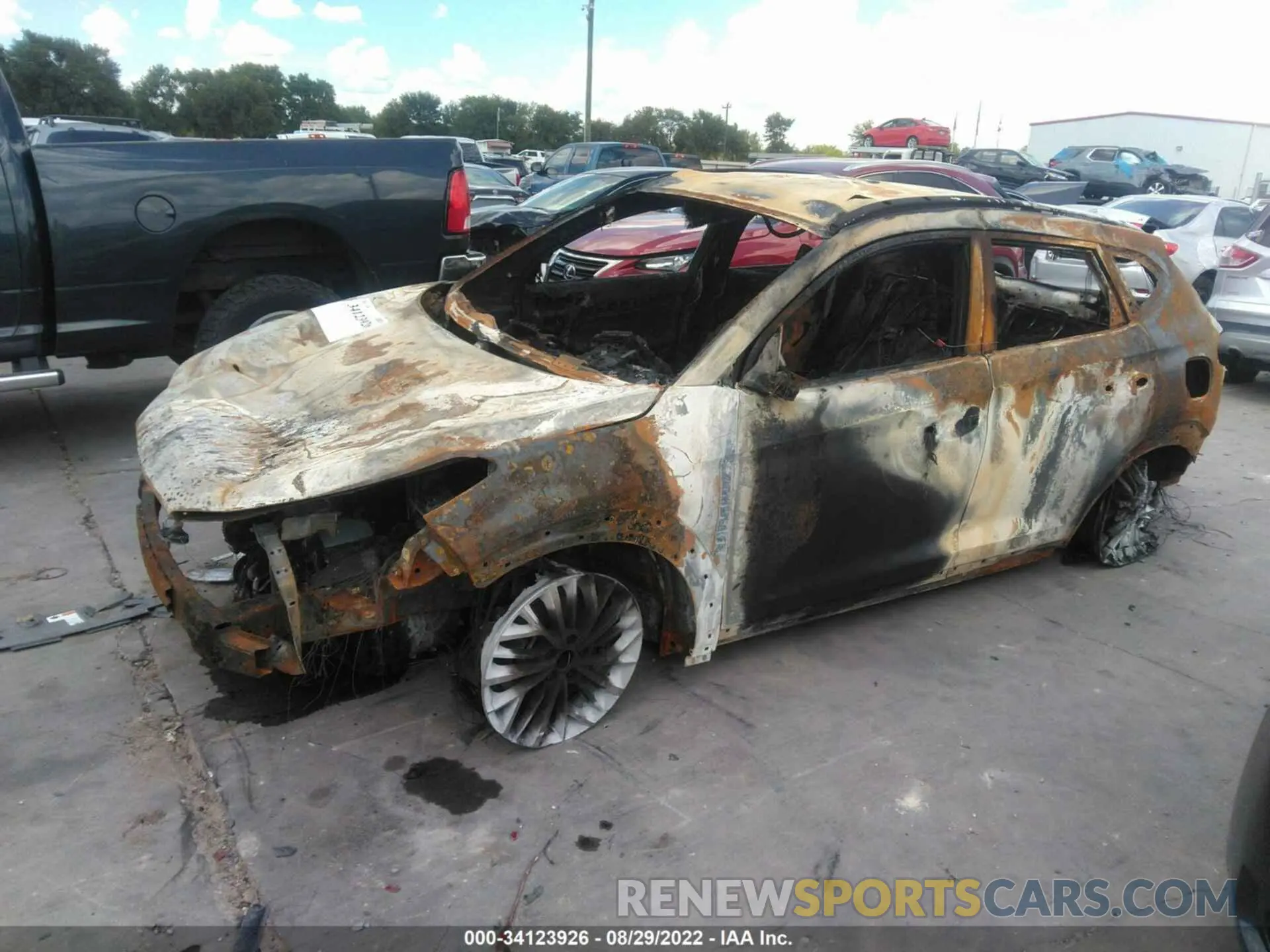 2 Photograph of a damaged car KM8J33AL4MU339683 HYUNDAI TUCSON 2021