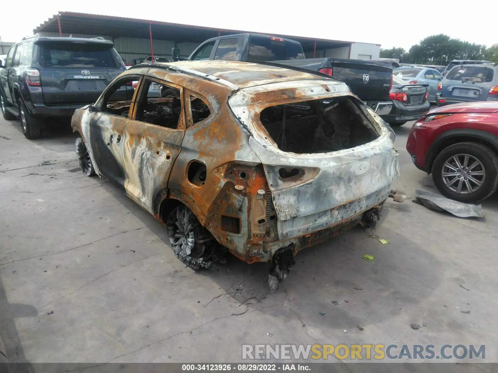 3 Photograph of a damaged car KM8J33AL4MU339683 HYUNDAI TUCSON 2021