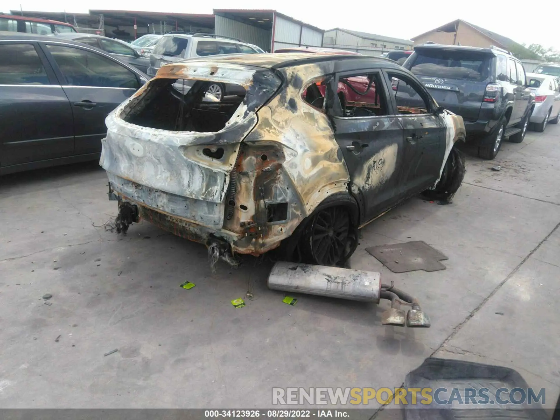 4 Photograph of a damaged car KM8J33AL4MU339683 HYUNDAI TUCSON 2021
