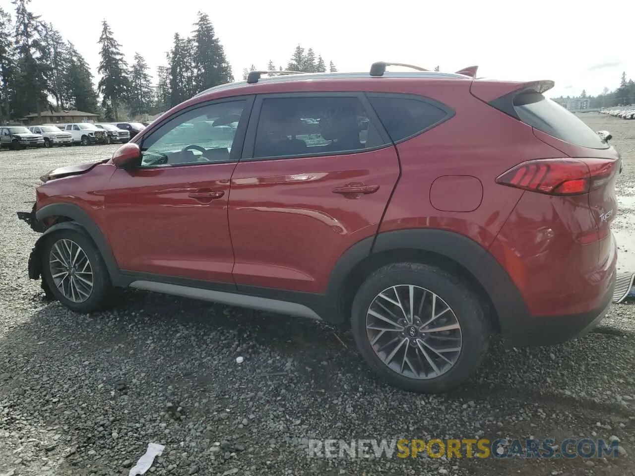 2 Photograph of a damaged car KM8J33AL4MU407691 HYUNDAI TUCSON 2021