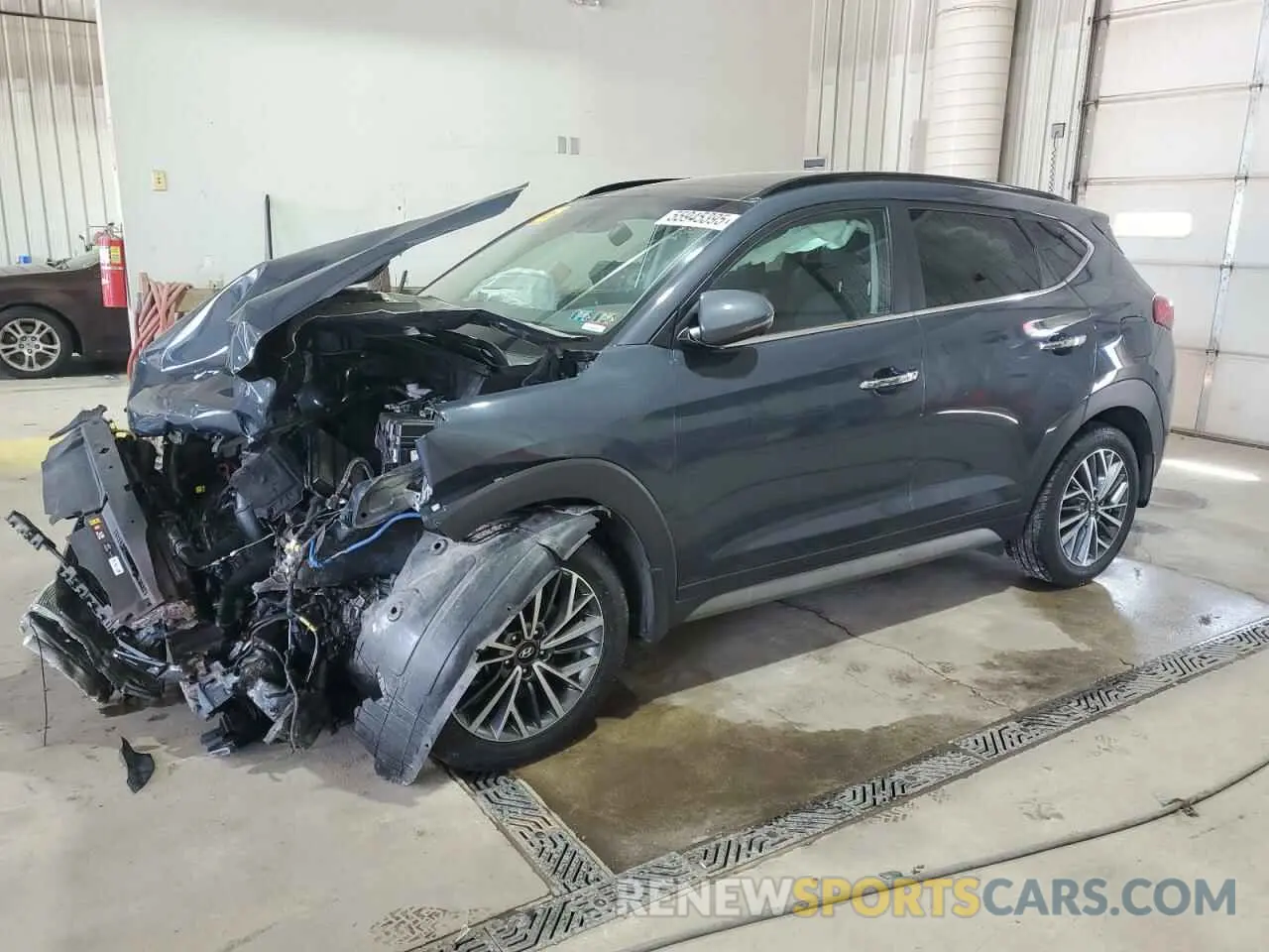 1 Photograph of a damaged car KM8J33AL5MU283429 HYUNDAI TUCSON 2021